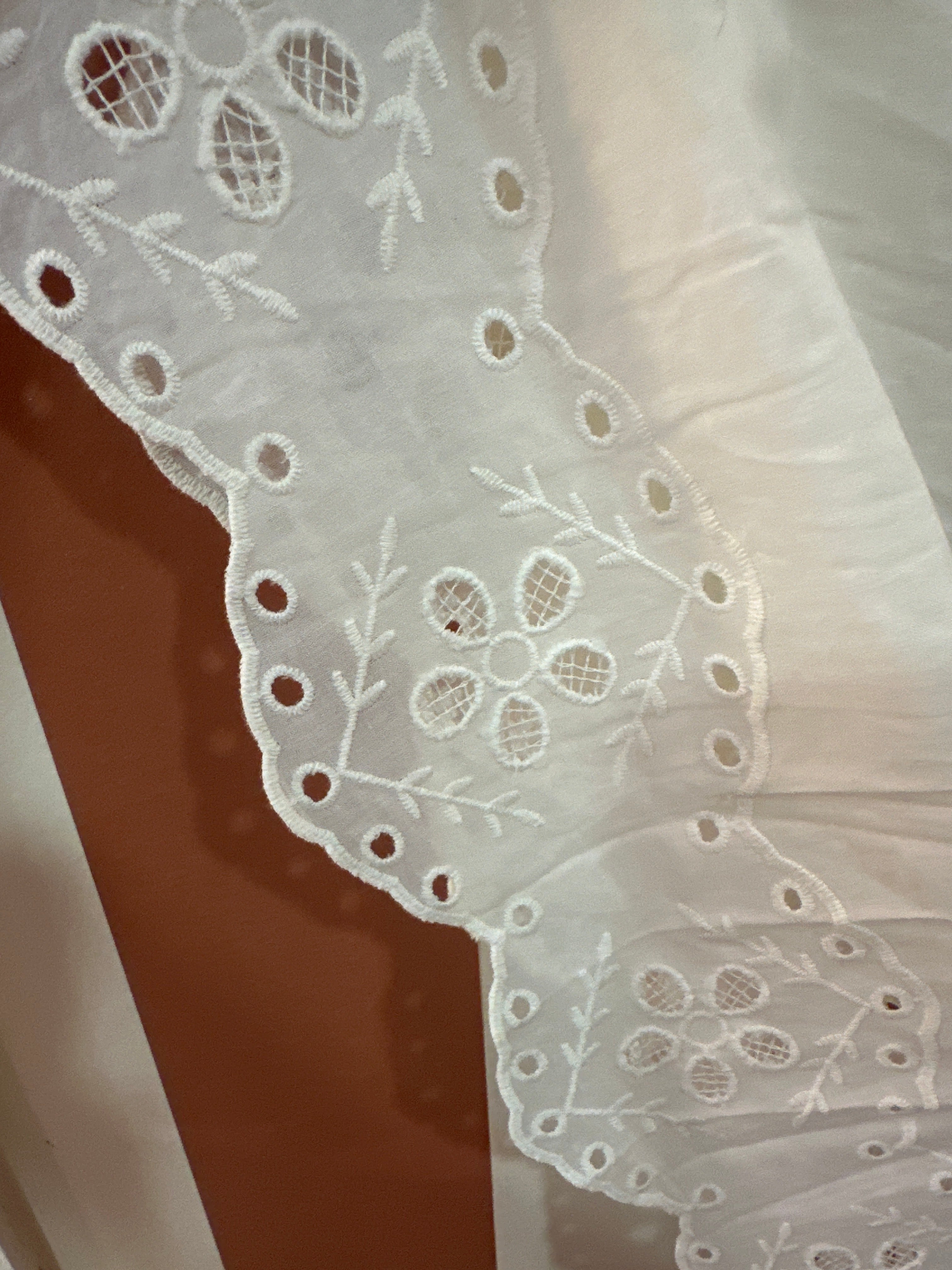 Robe Elisa en popeline de coton écrue
