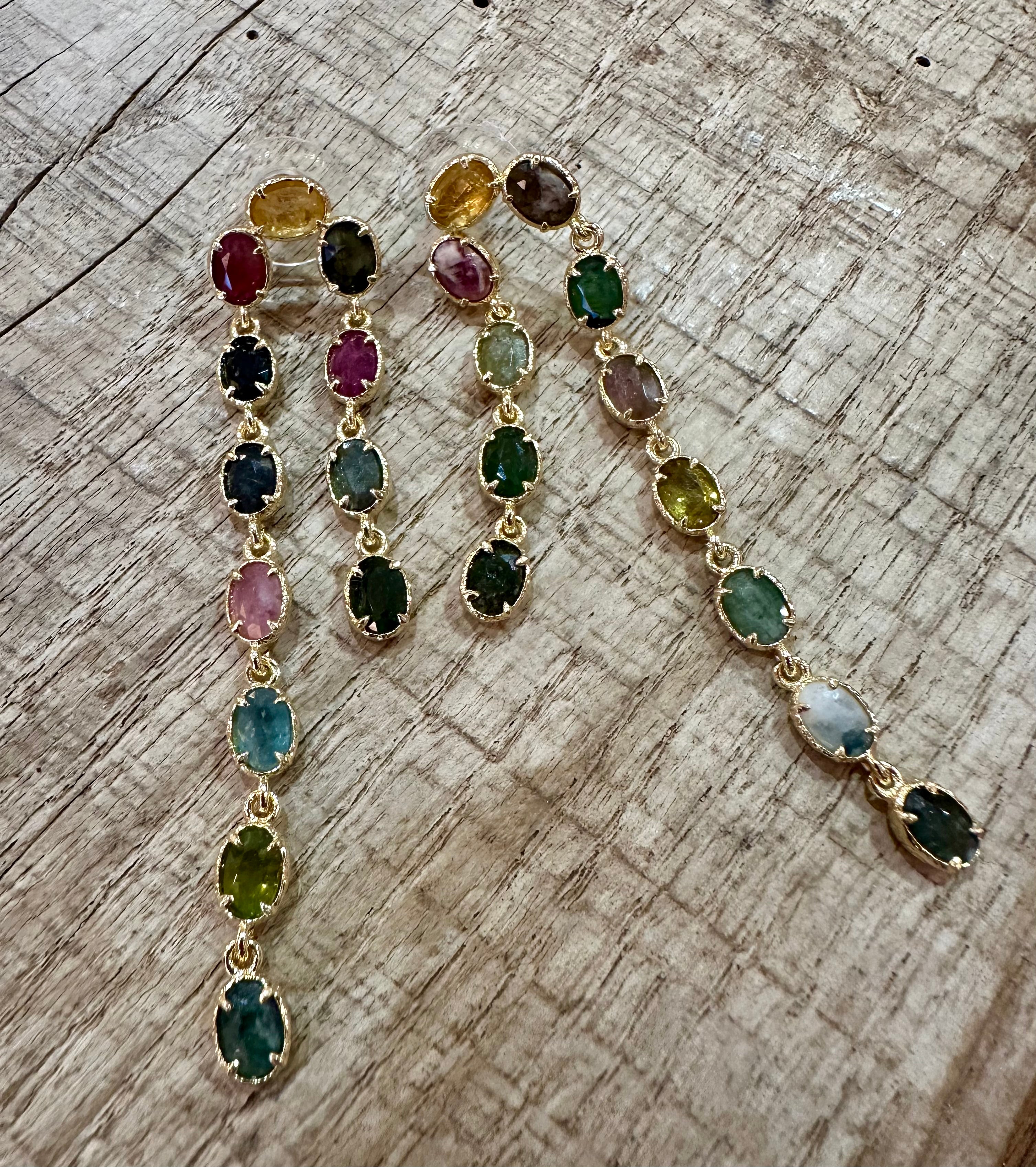 Boucle d’oreilles Riviera multicolore