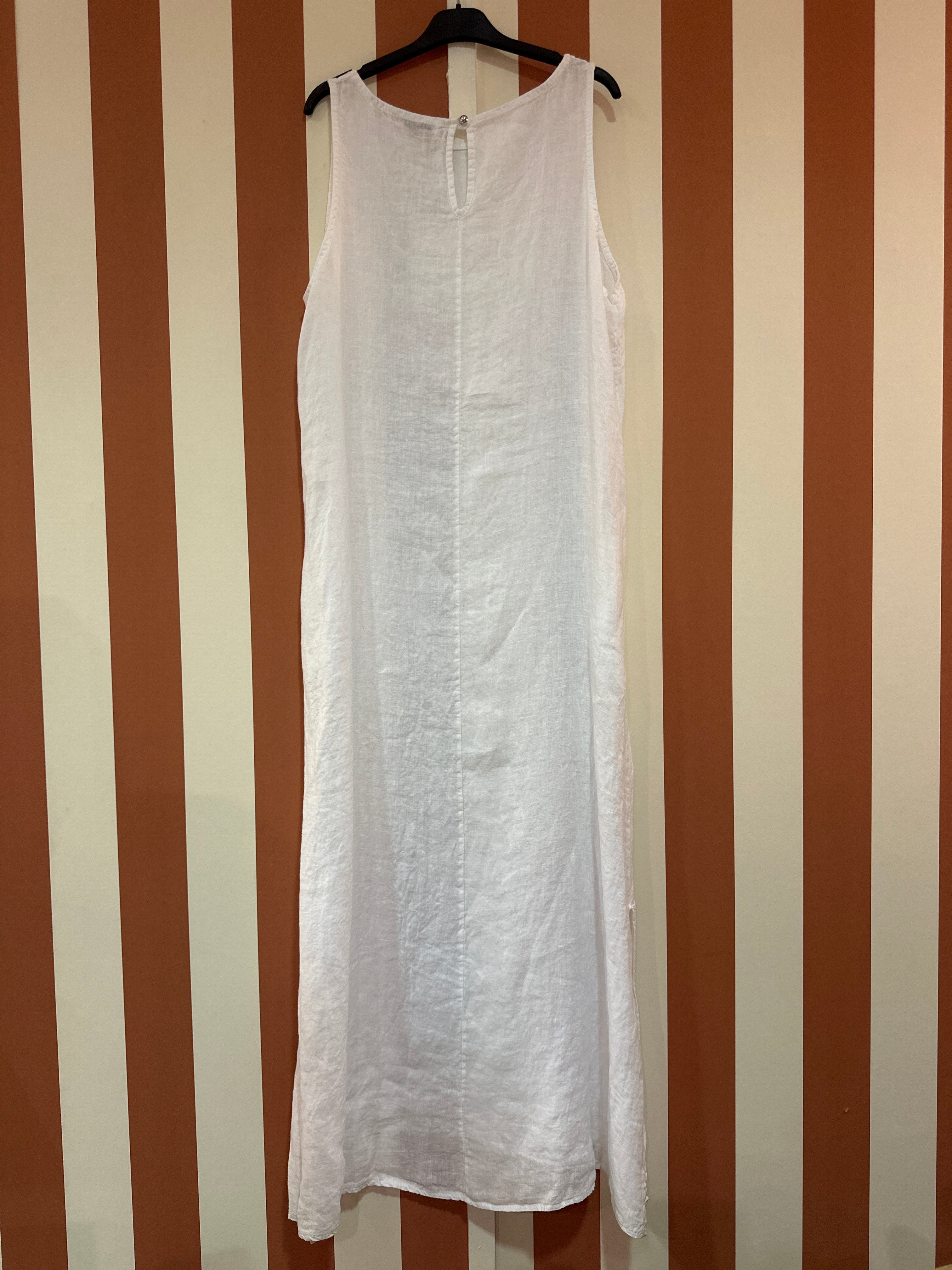 Robe Ysée en lin blanc