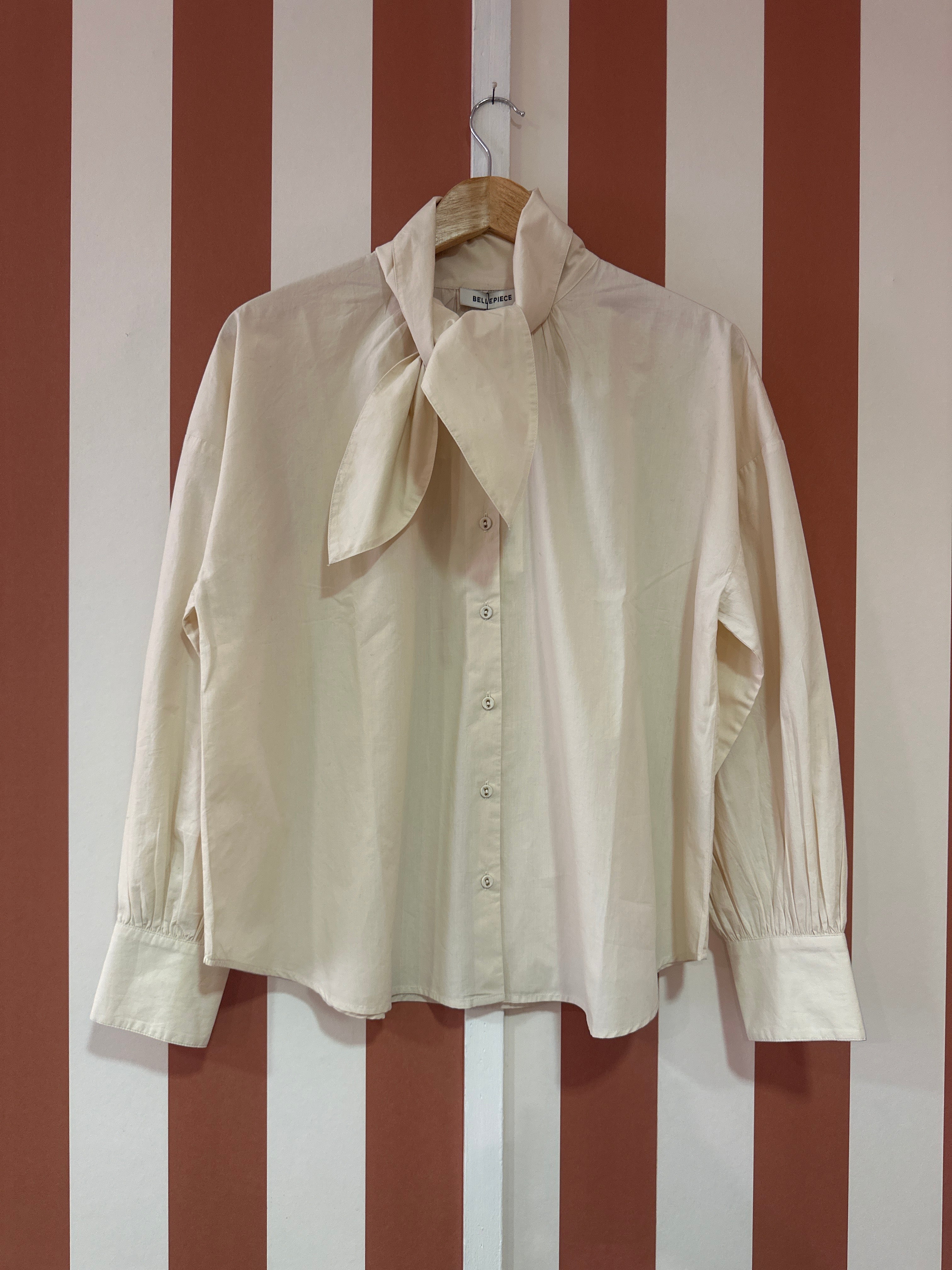 Blouse Tom-Po Bellepièce en coton latte