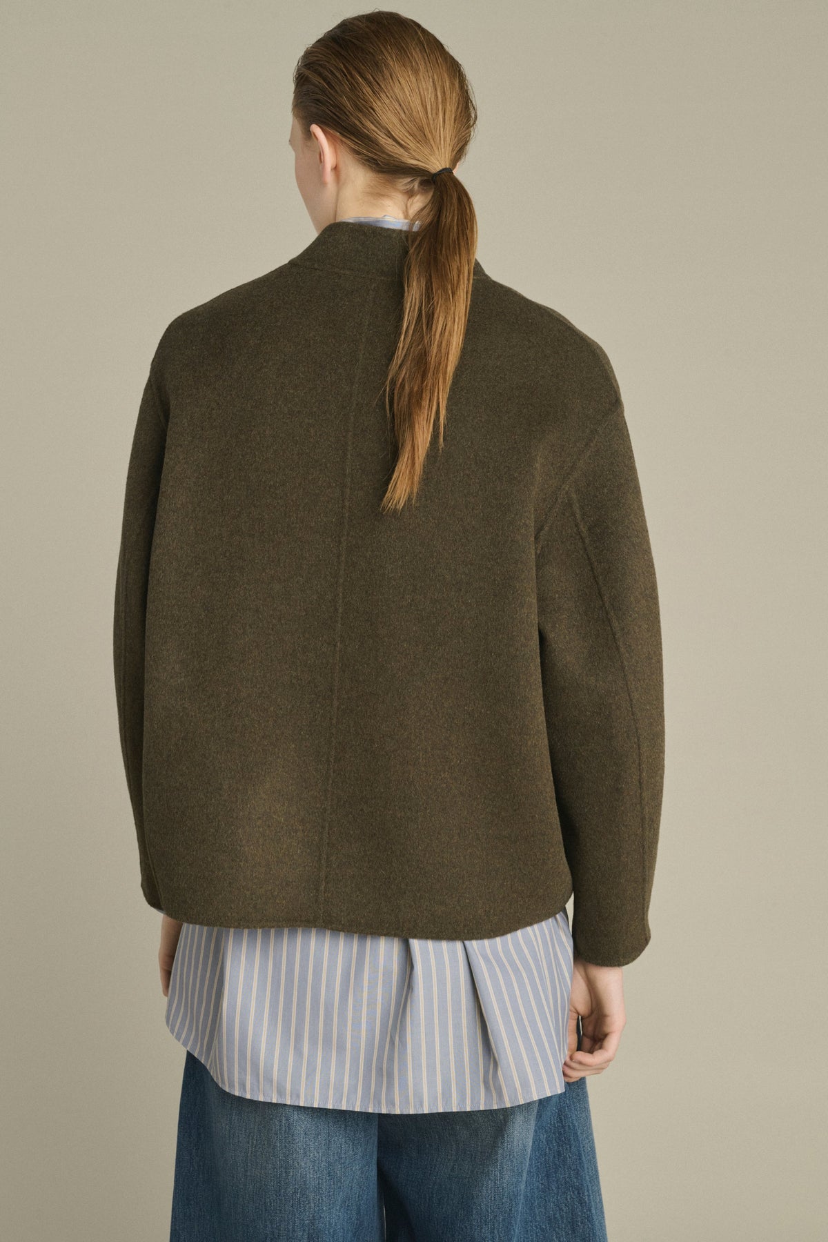 Manteau Windsor court en laine double face Sœur
