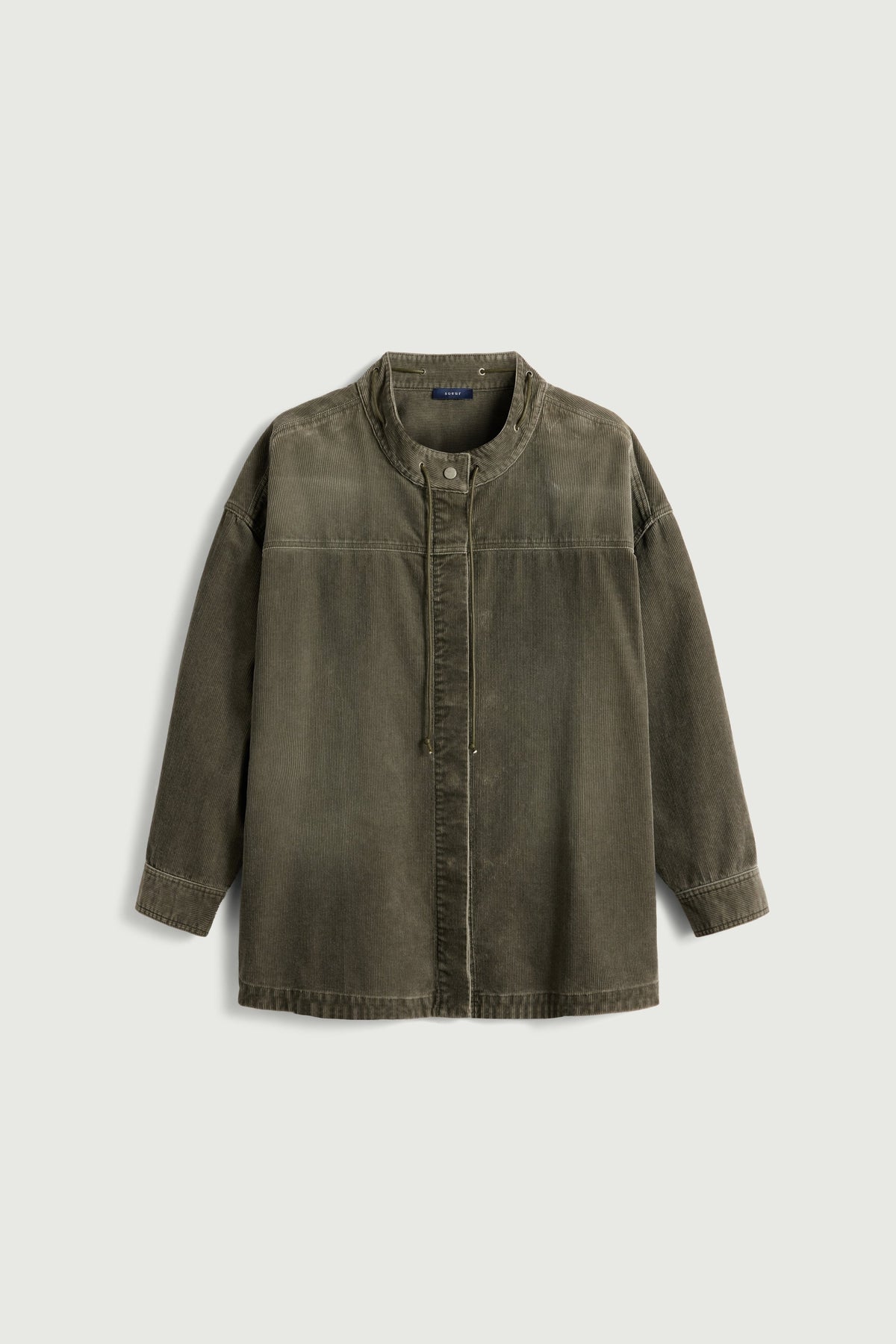 Chemise à liens velours côtelé Lima Sœur