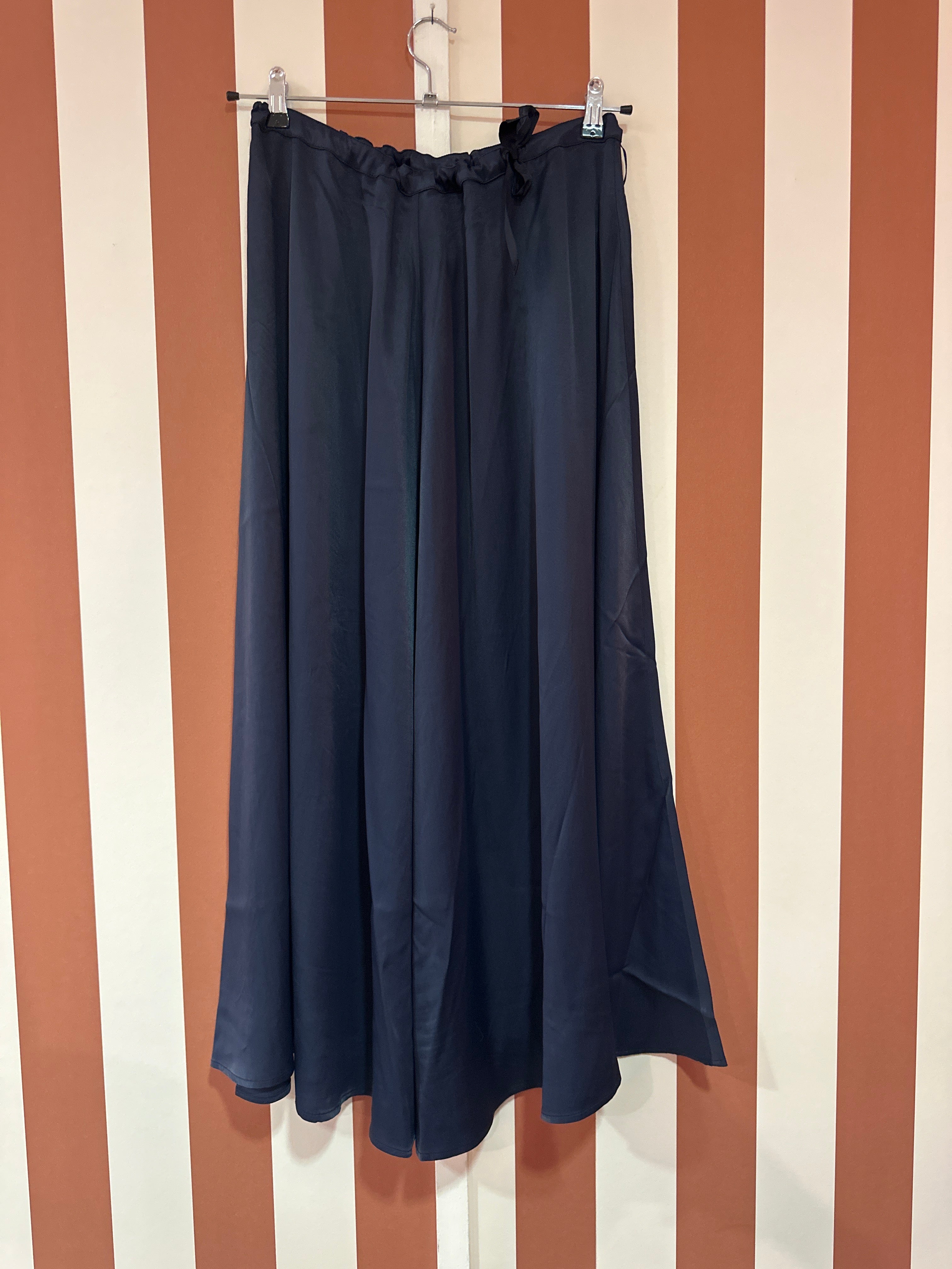 Jupe Alexia Rabens Saloner en viscose bleue nuit