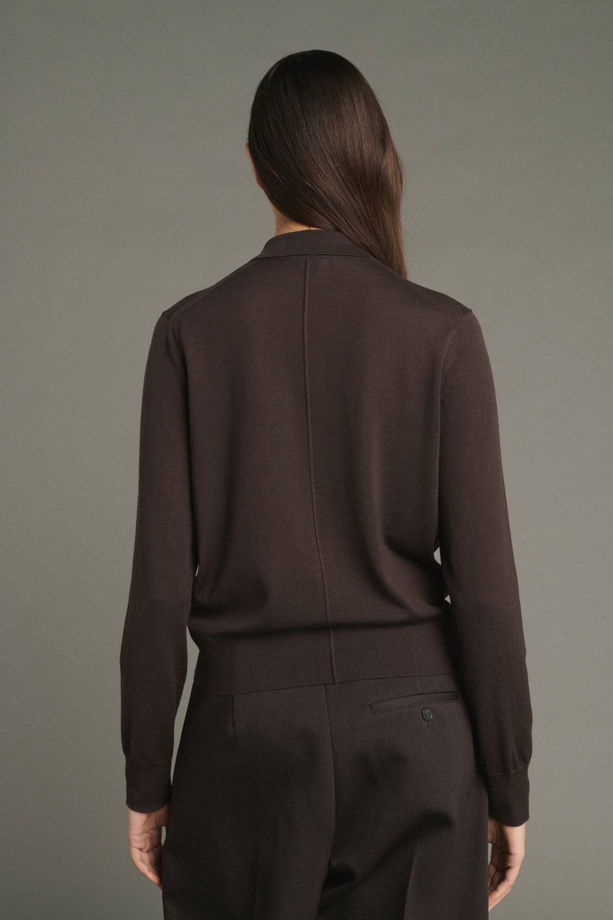 Cardigan polo Hailey en laine mérinos Sœur