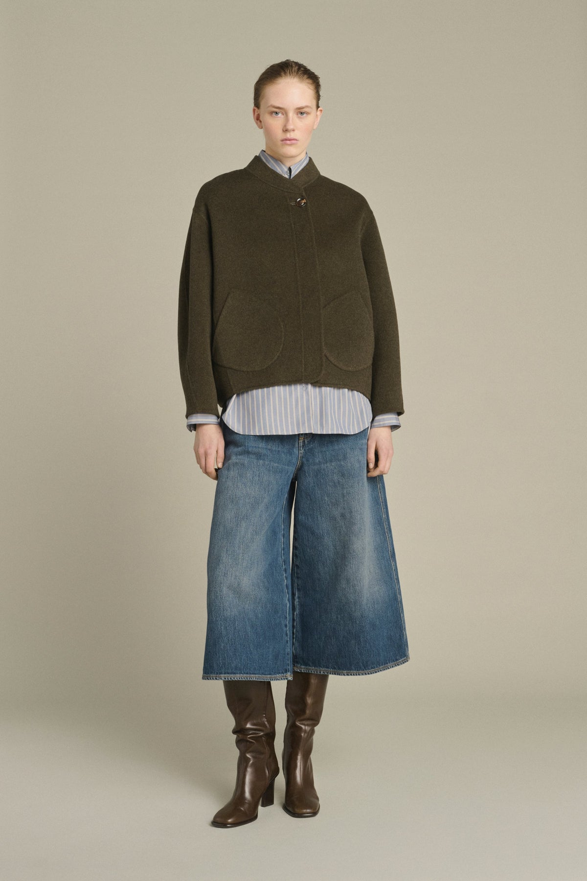 Manteau Windsor court en laine double face Sœur