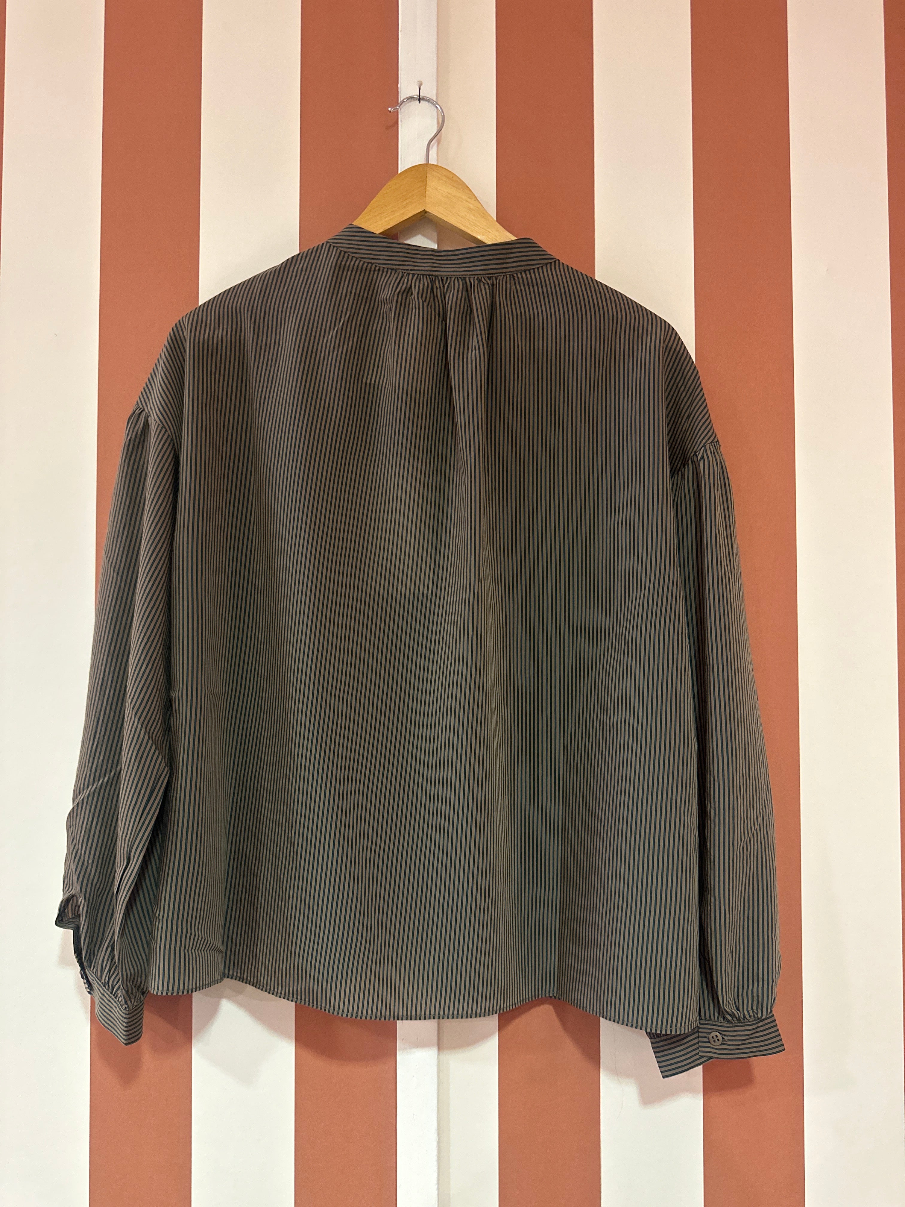 Blouse Courtney-Em Bellepièce en popeline de coton rayée