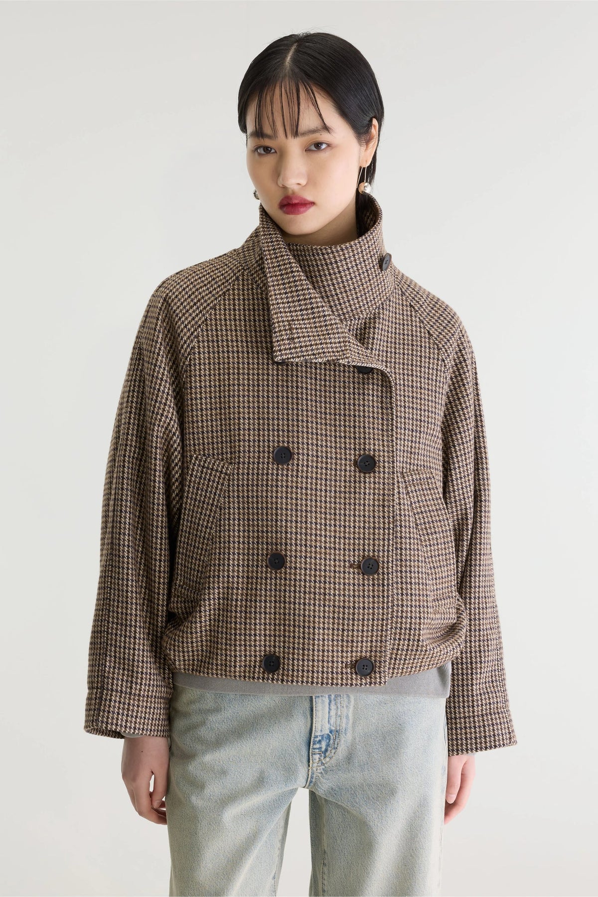 Veste à carreaux en laine Jackal Bellerose