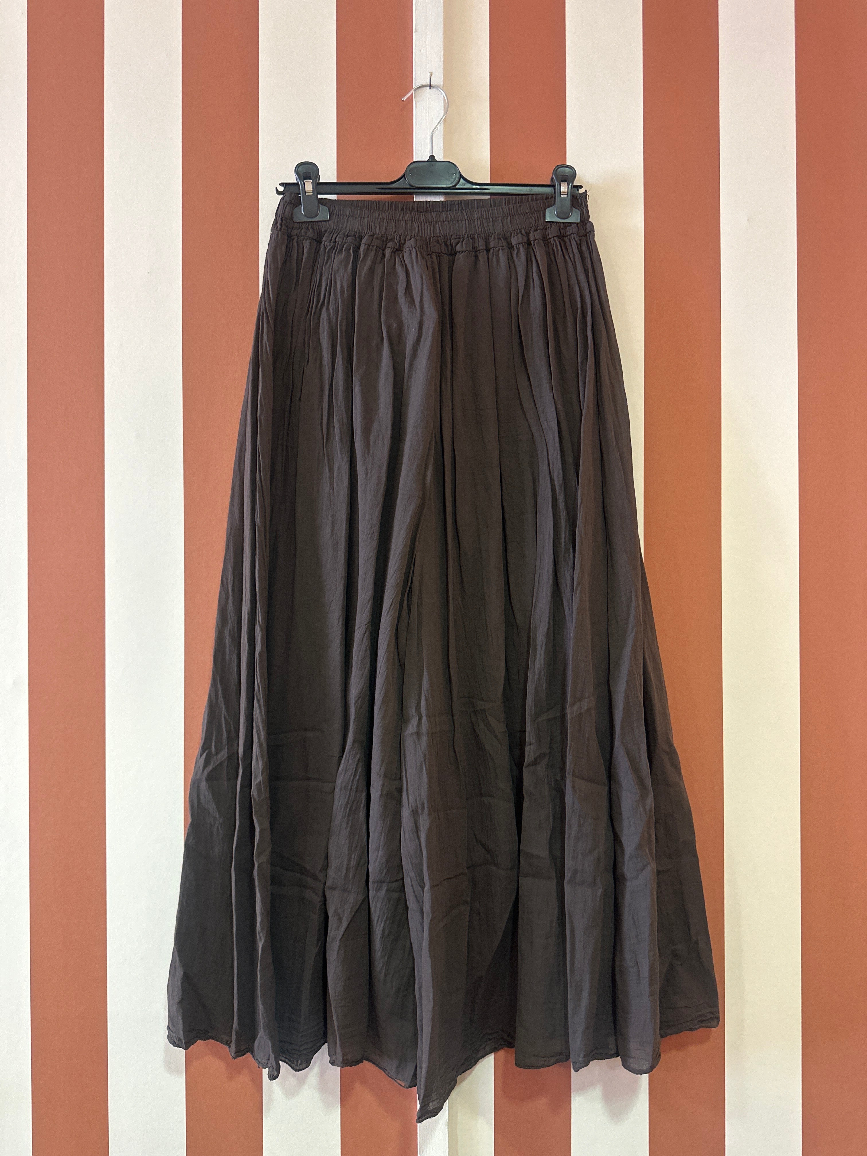 Pantalon June ample voile de coton moka