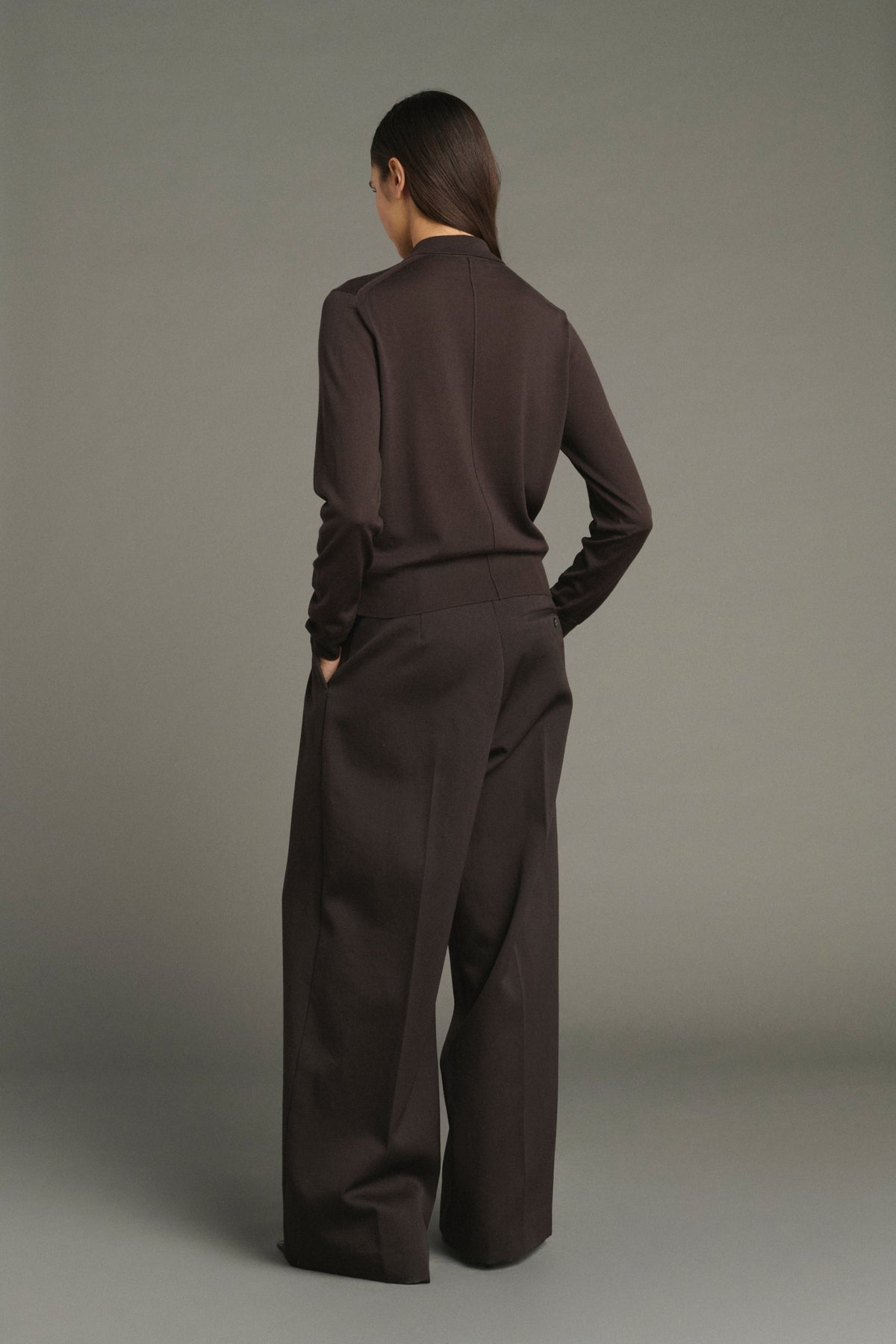 Cardigan polo Hailey en laine mérinos Sœur