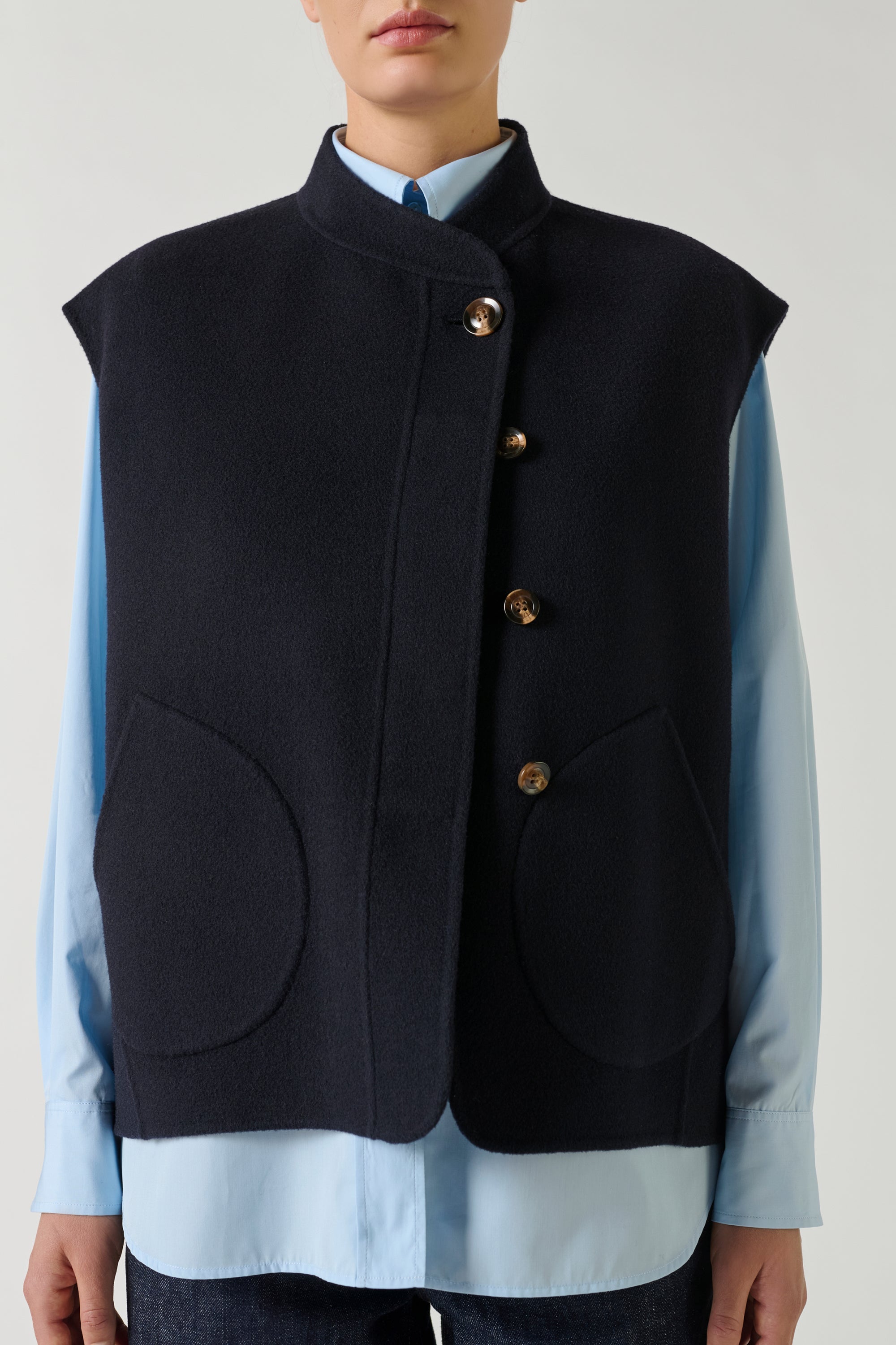 Blouson en laine double face Adeline Sœur