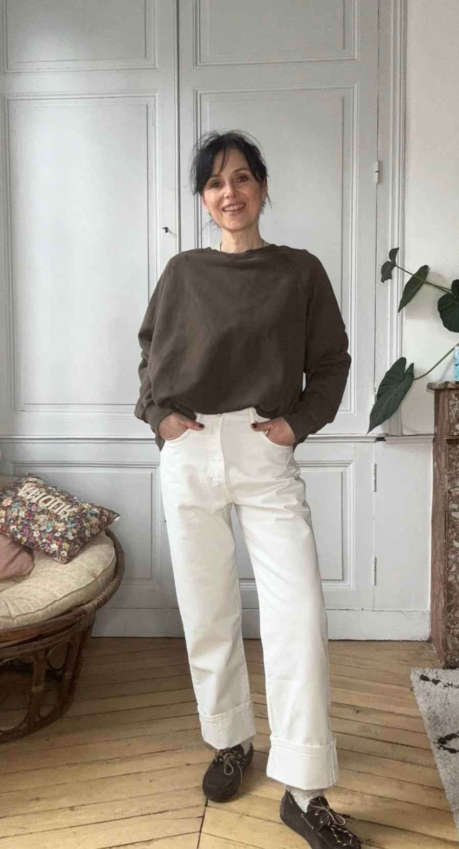 Sweat oversize Anh chocolat