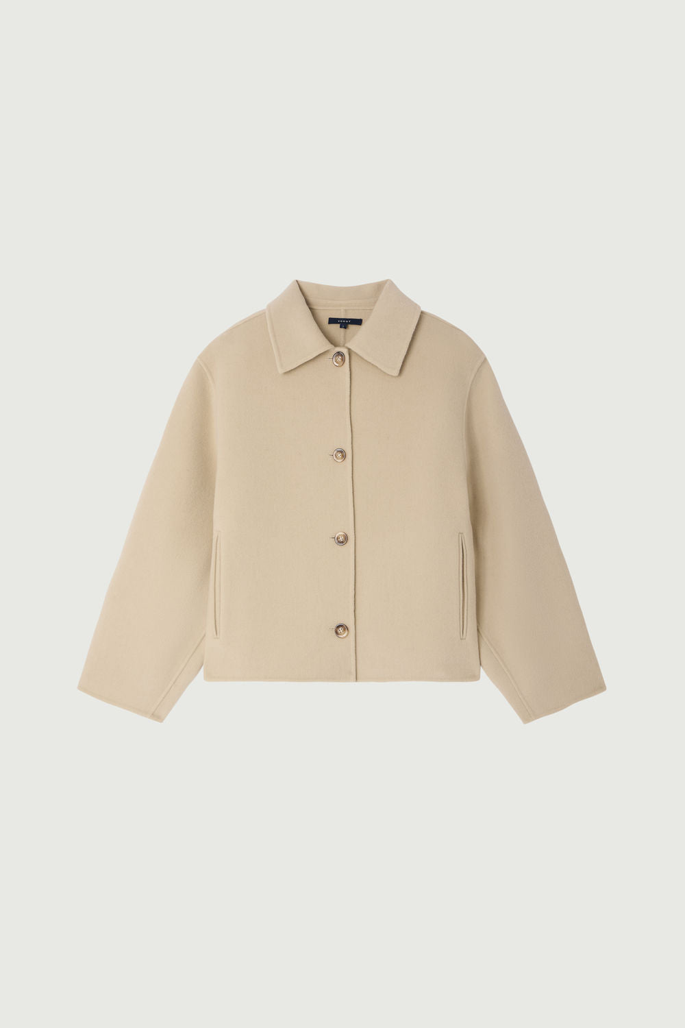 Manteau Gyoda court en laine double face Sœur