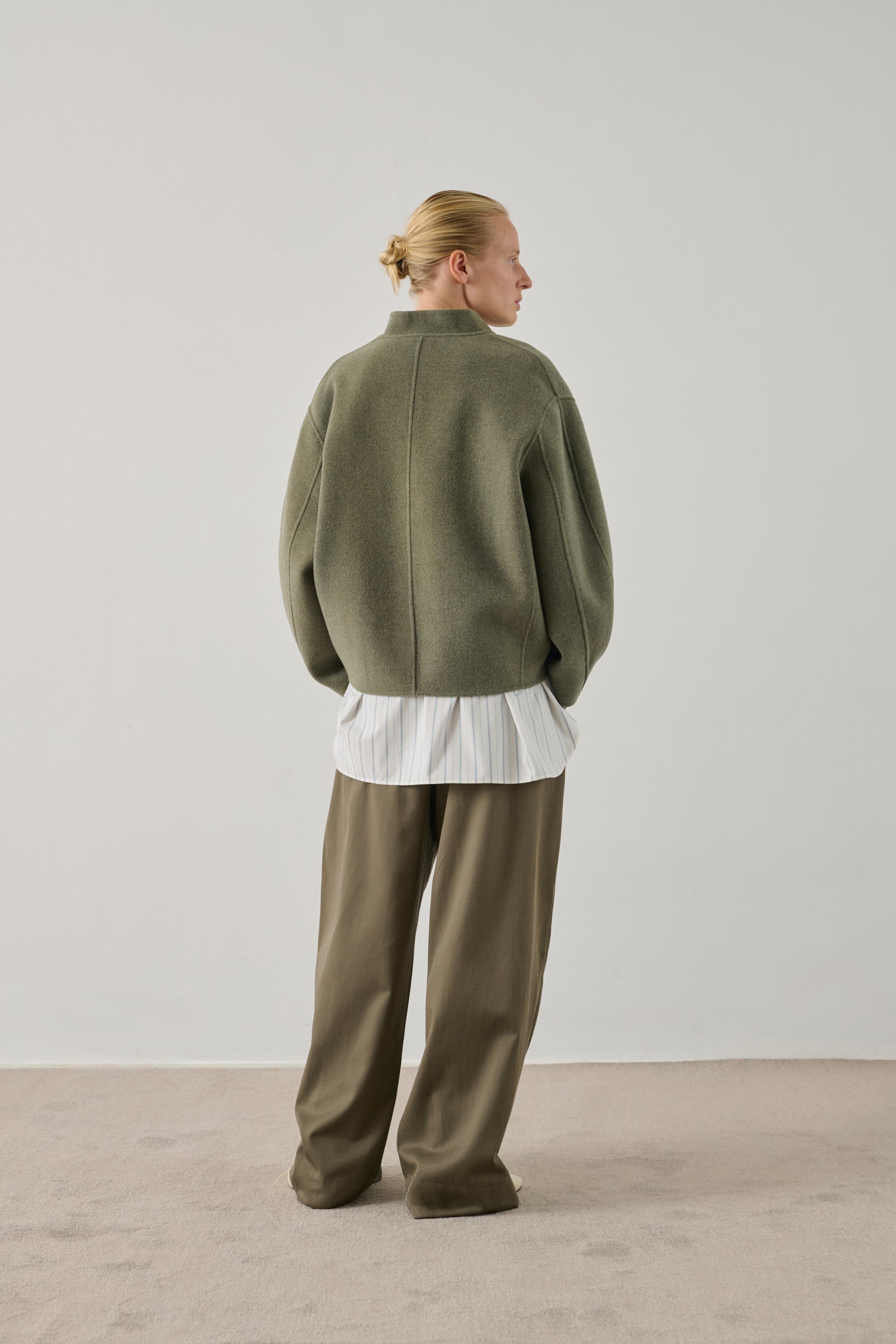 Manteau Windsor court en laine double face Sœur