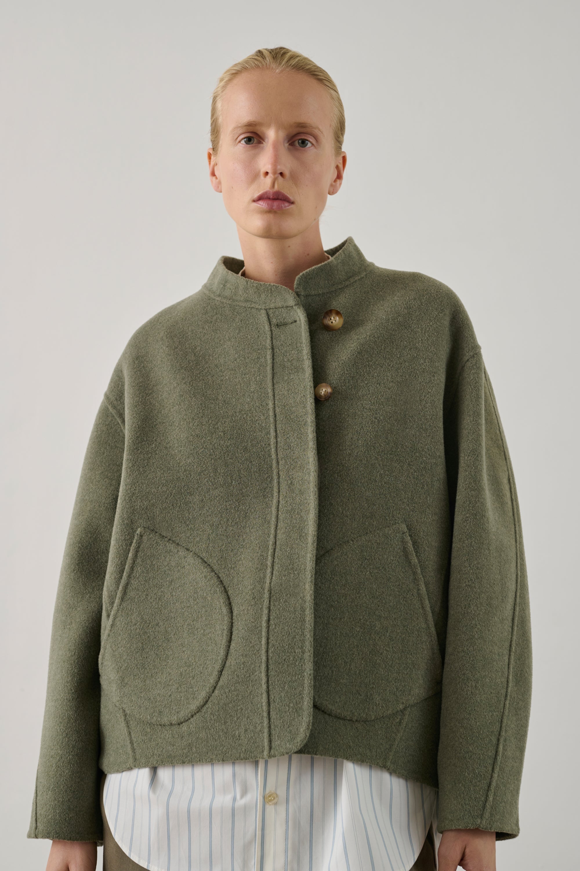 Manteau Windsor court en laine double face Sœur