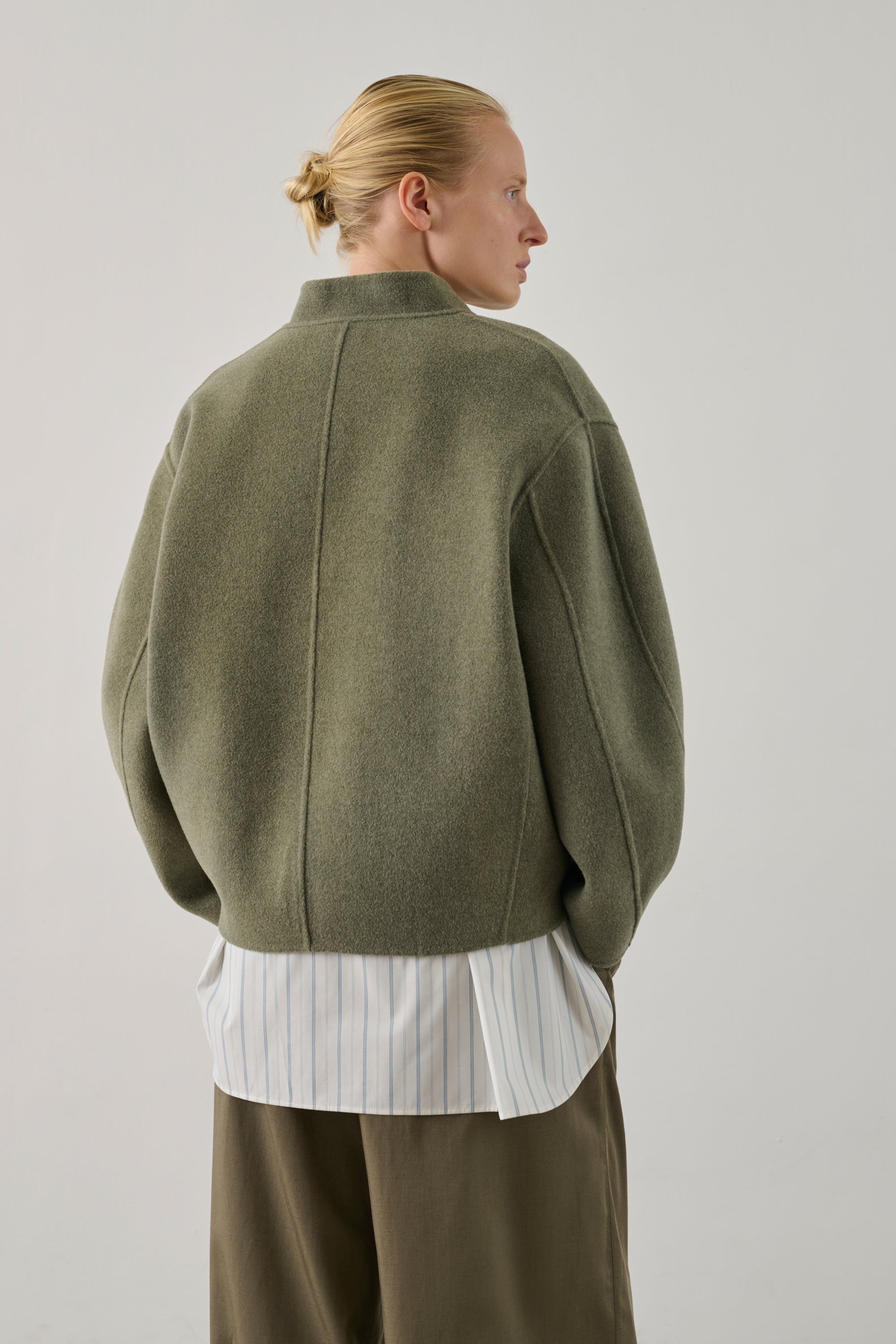 Manteau Windsor court en laine double face Sœur