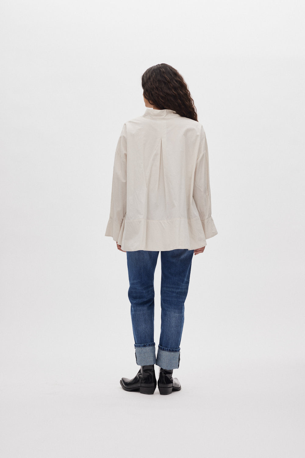 Blouse Smea Rabens SALONER en popeline de coton argile