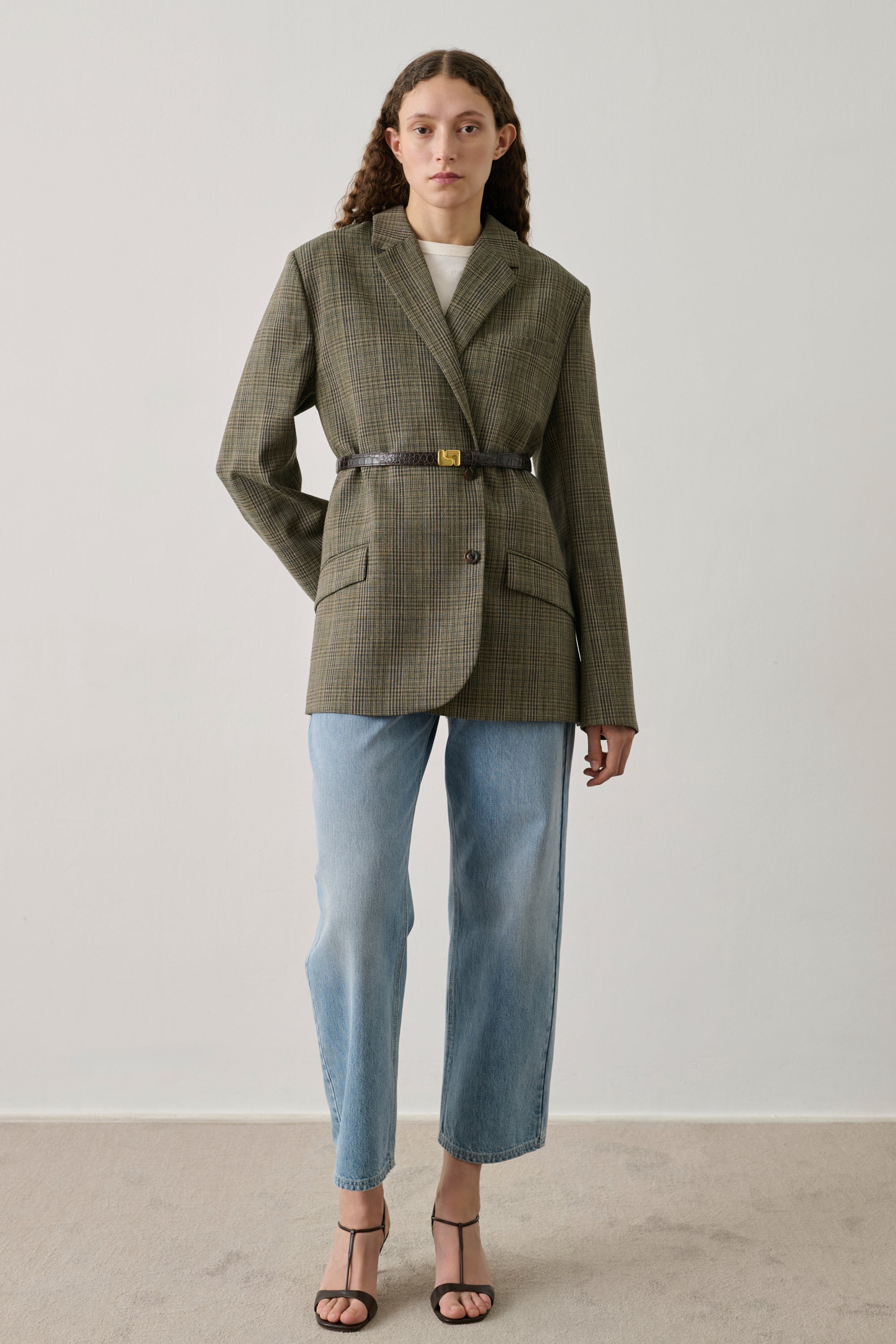 Veste hermosa tailleur carreaux Sœur