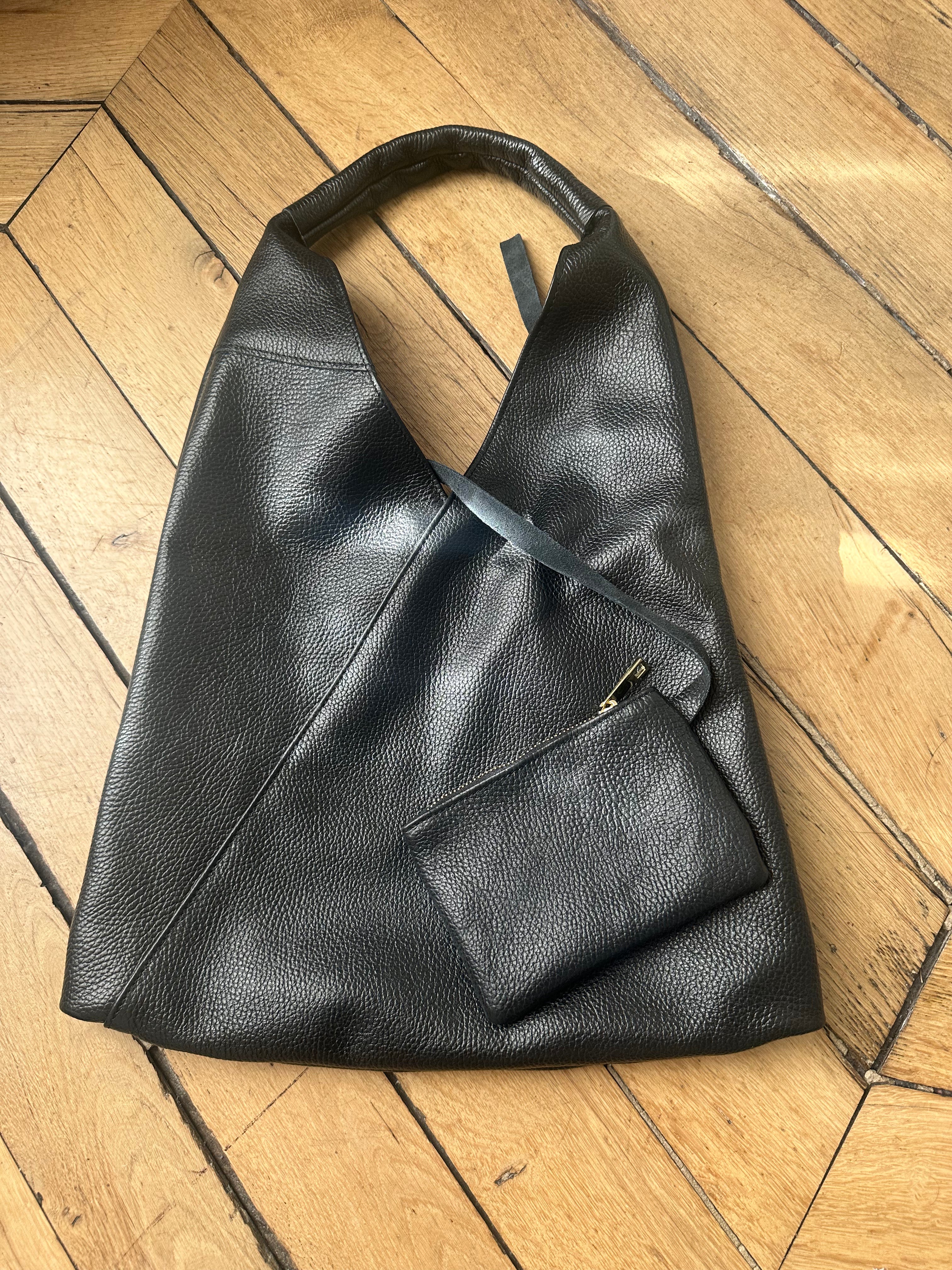 Sac cuir grainé japonais