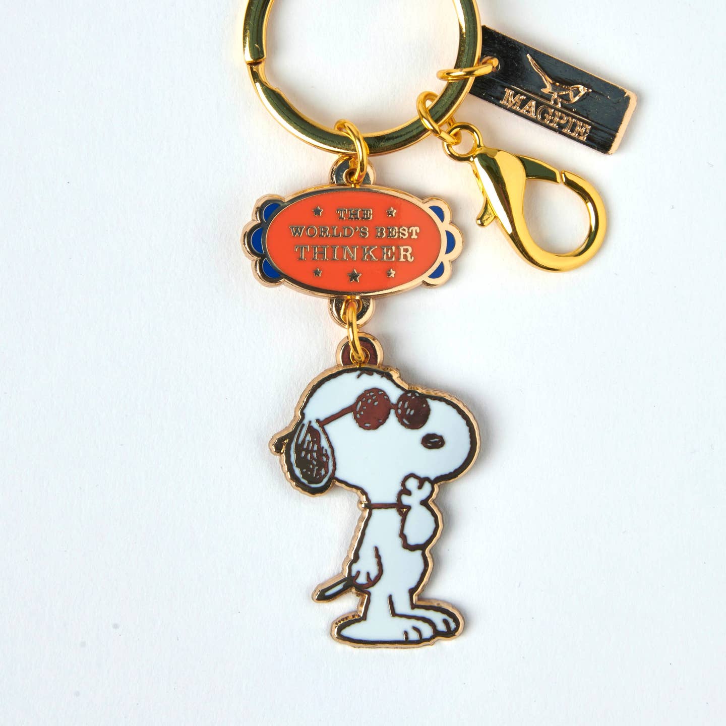 Porte-clés du meilleur penseur peanuts du monde