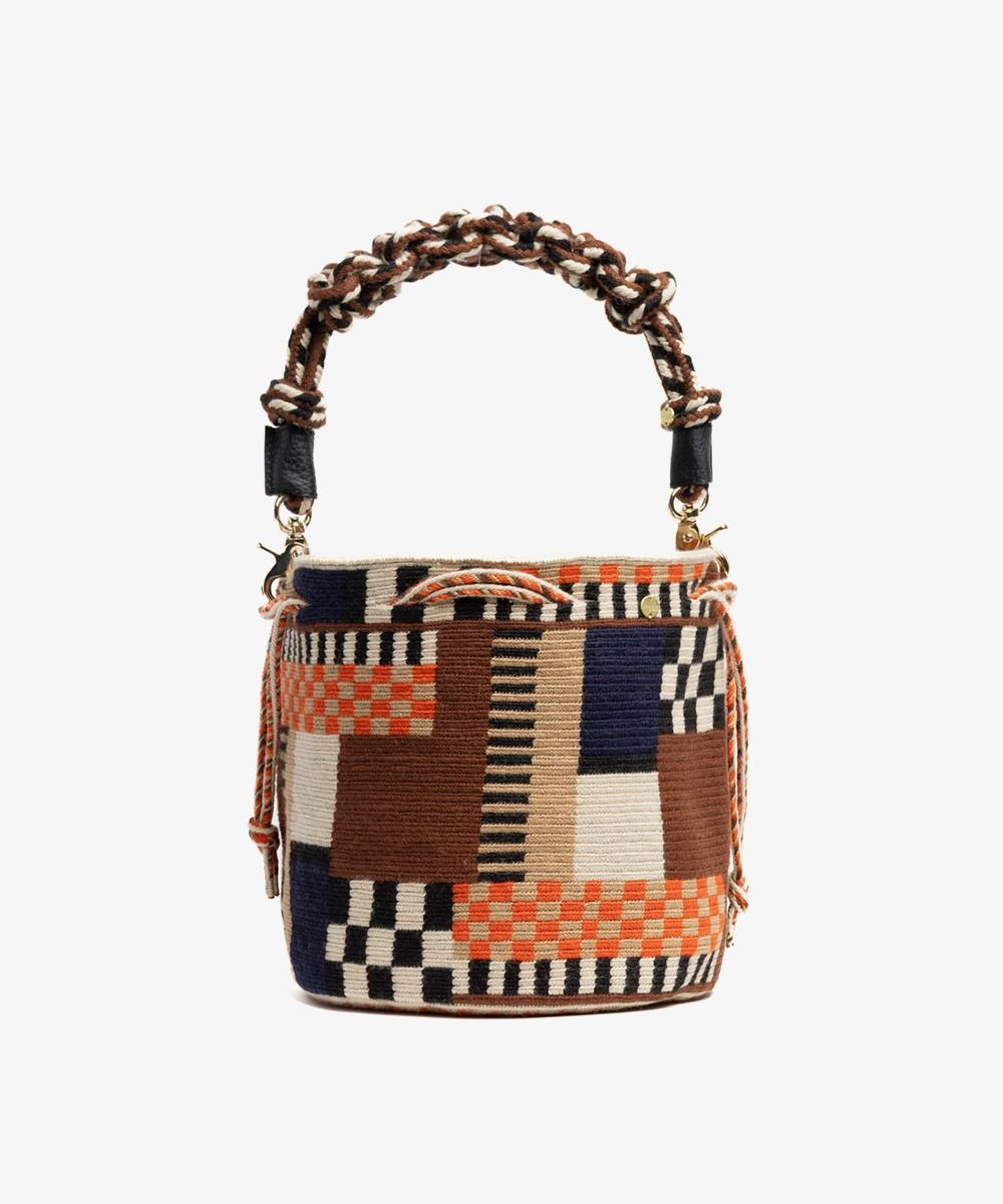 Sac Mitra avec anse courte en macramé GUANABANA