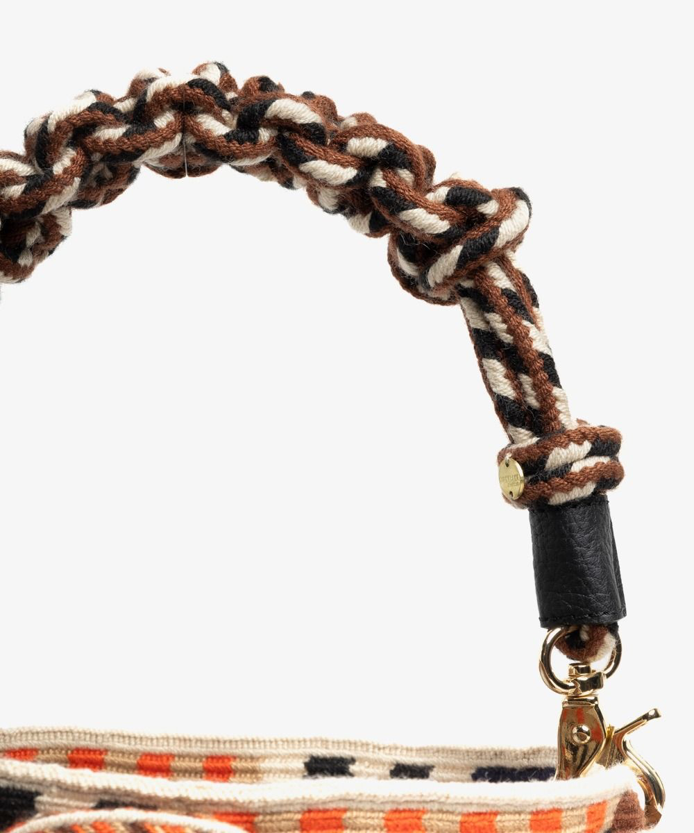 Sac Mitra avec anse courte en macramé GUANABANA