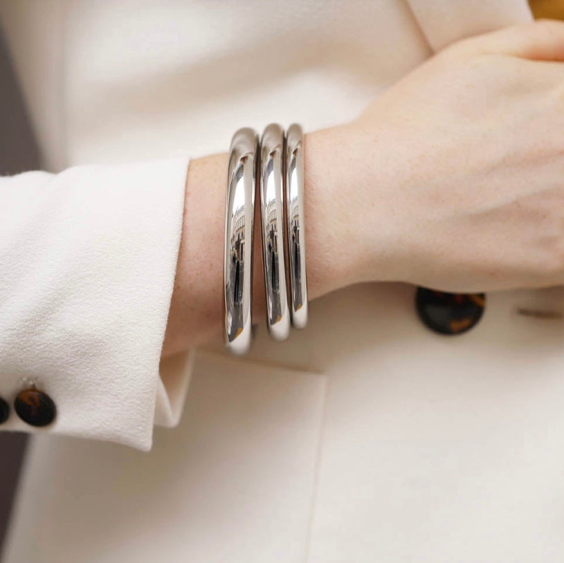 Bracelet jonc acier Draeger épais