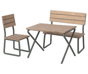 Set de jardin table et chaises en bois Maileg