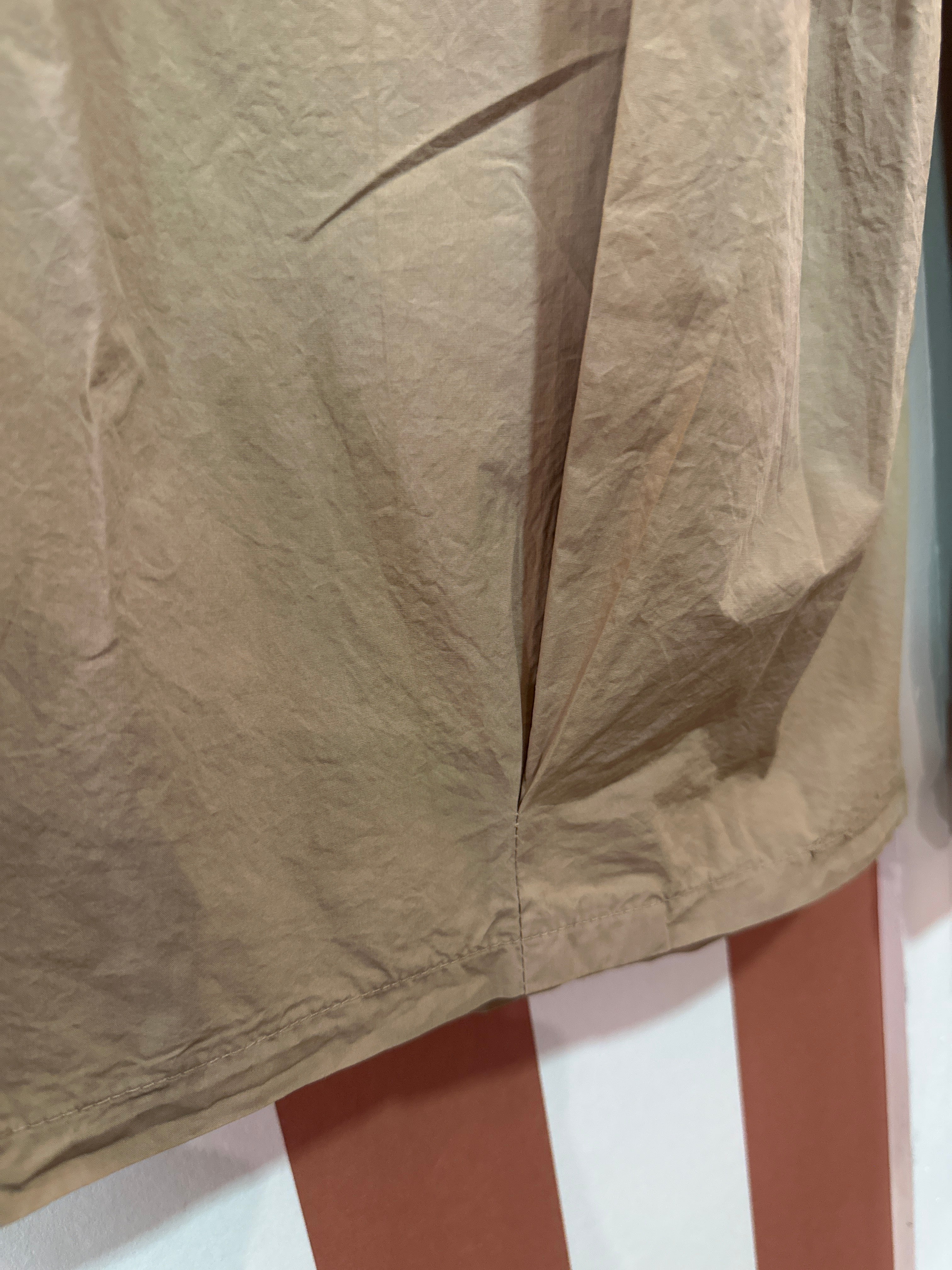 Pantalon Sergio en toile de coton beige forme large