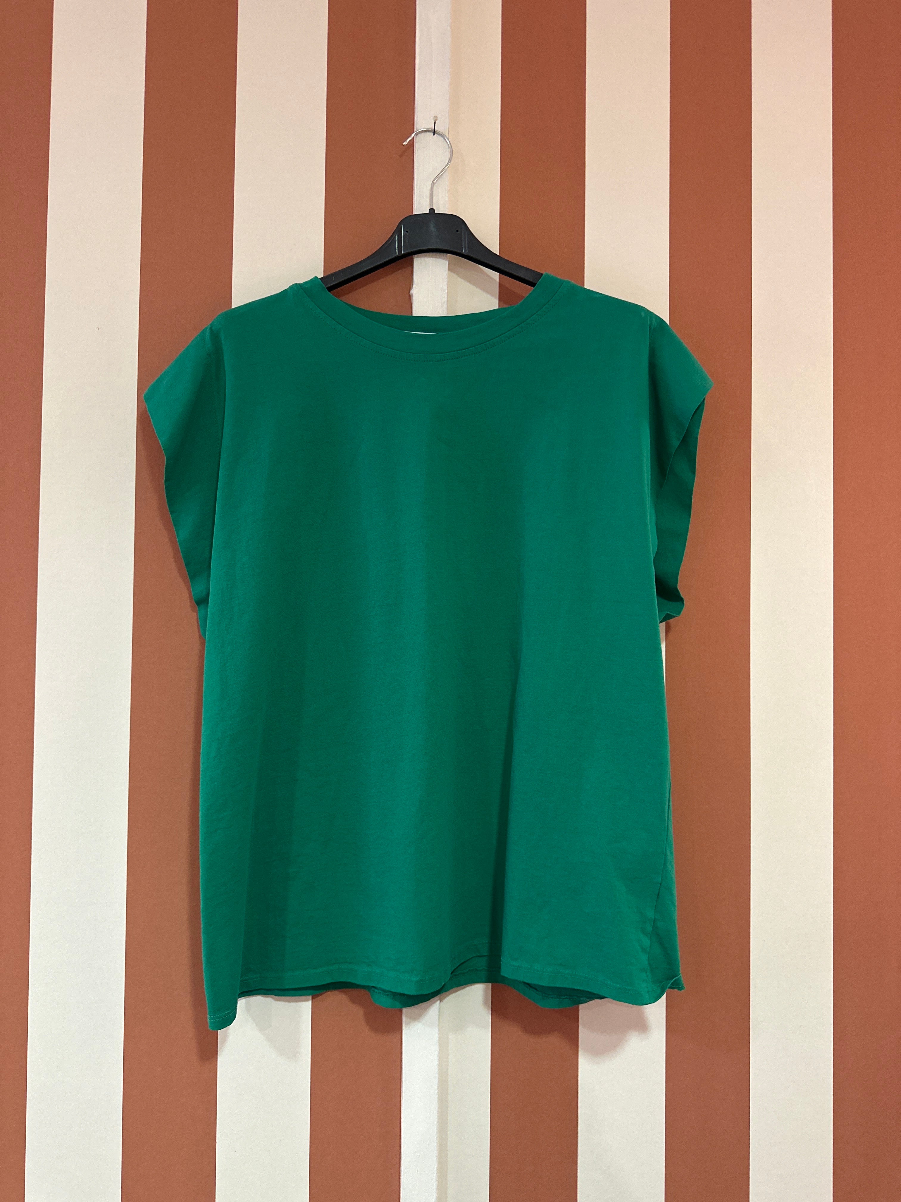Teeshirt Nao coton vert émeraude