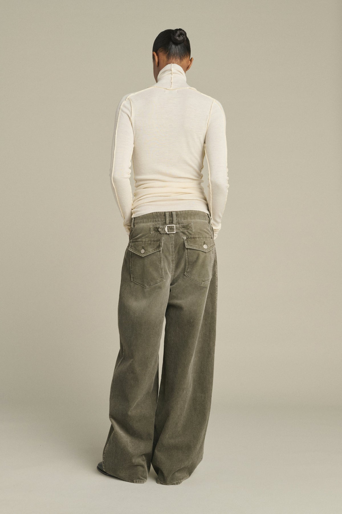 Pantalon Hunter en velours 1000 raies à martingale