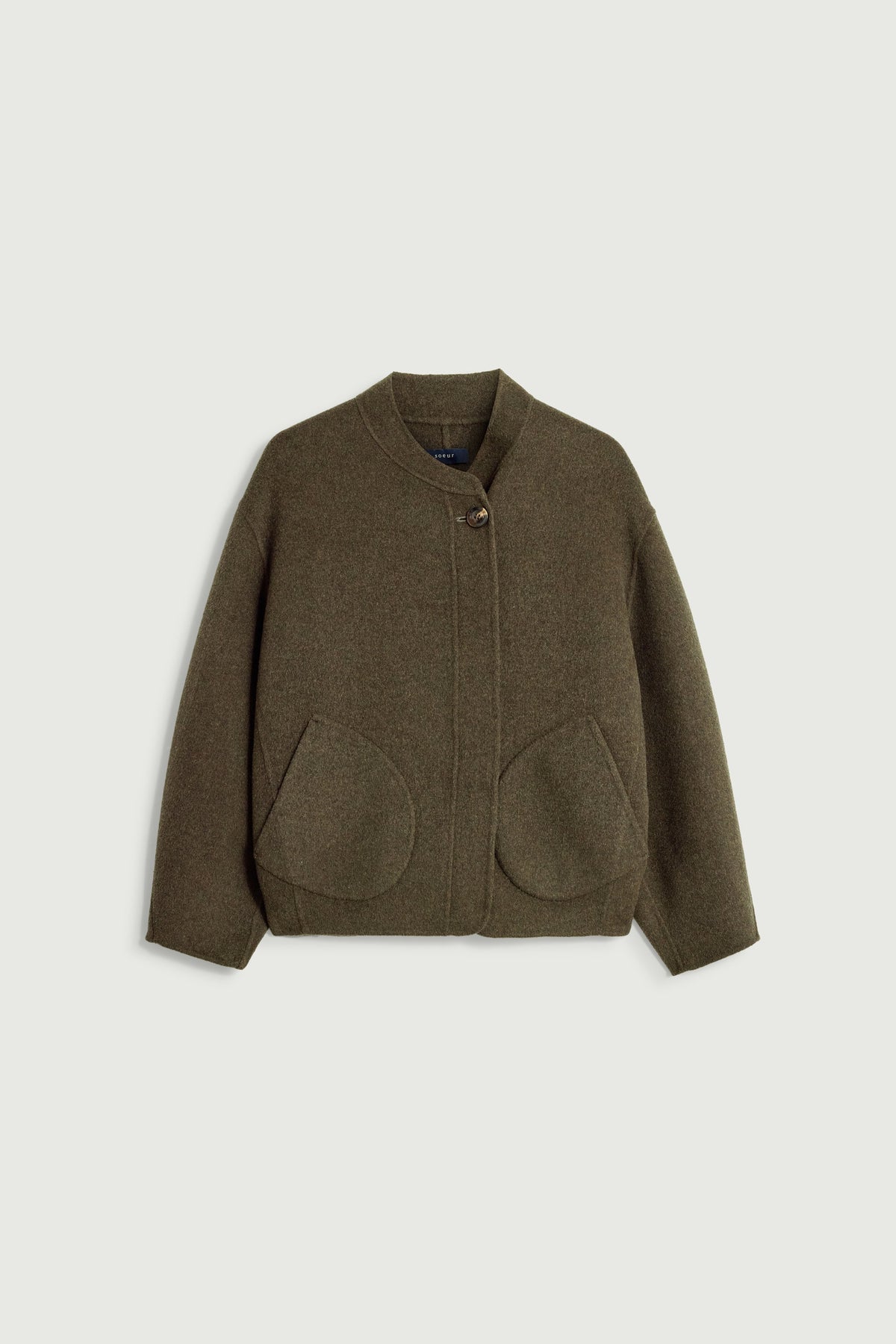 Manteau Windsor court en laine double face Sœur
