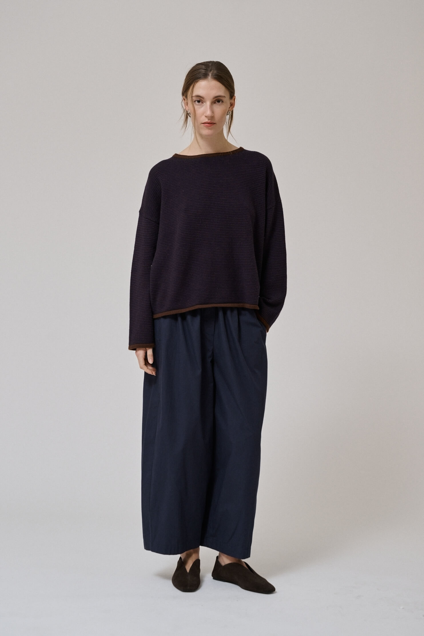 Pantalon Irissa forme ballon en popeline de coton Anne-Mi