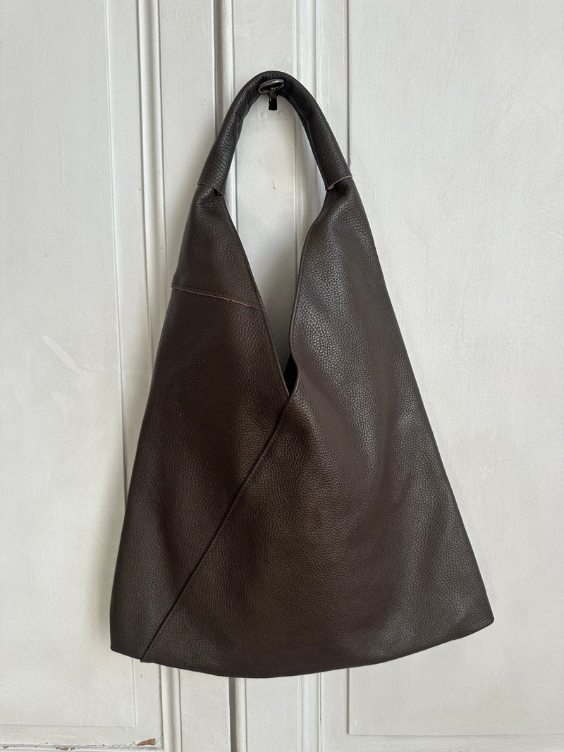 Sac cuir grainé japonais moka