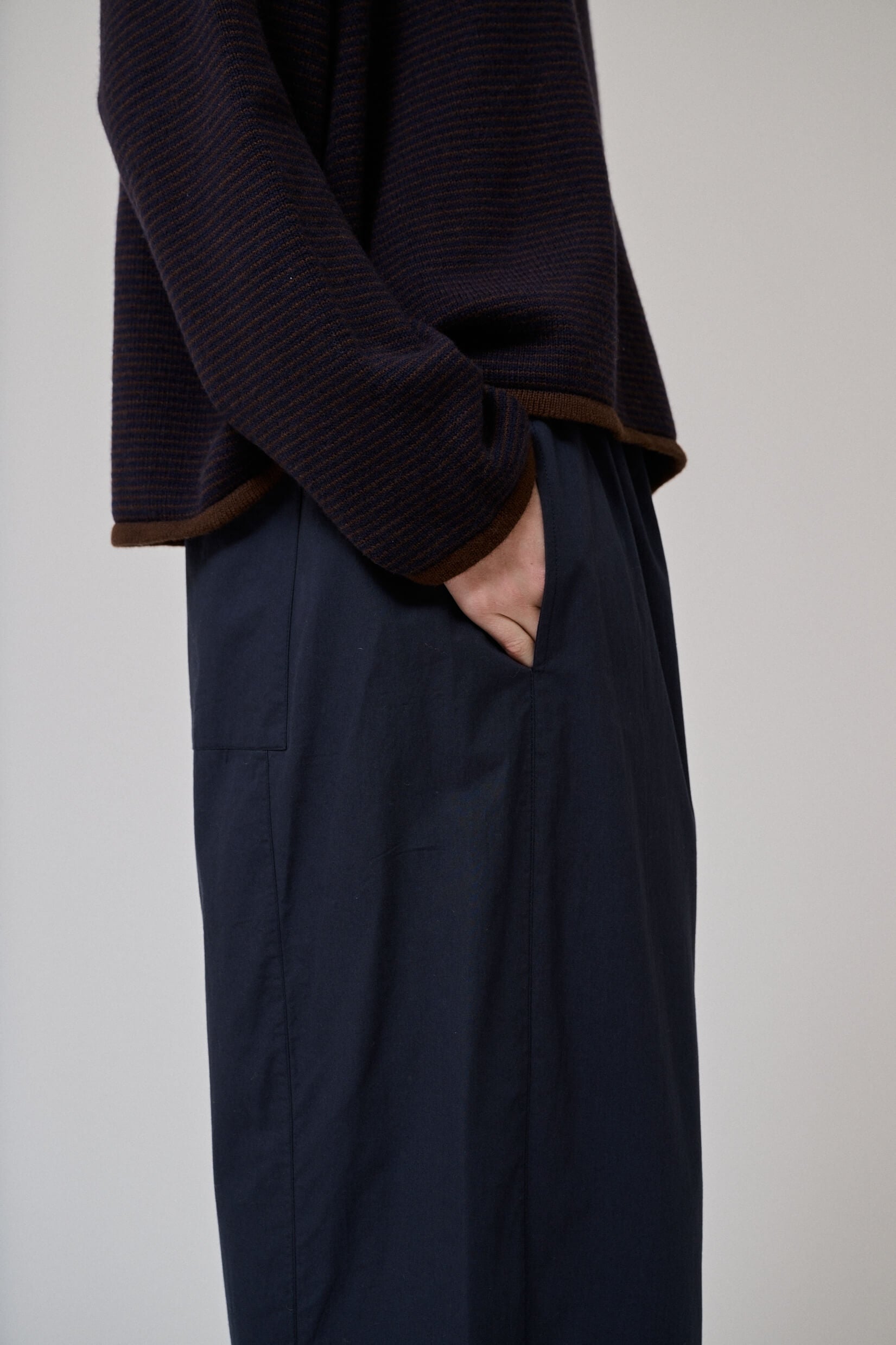 Pantalon Irissa forme ballon en popeline de coton Anne-Mi