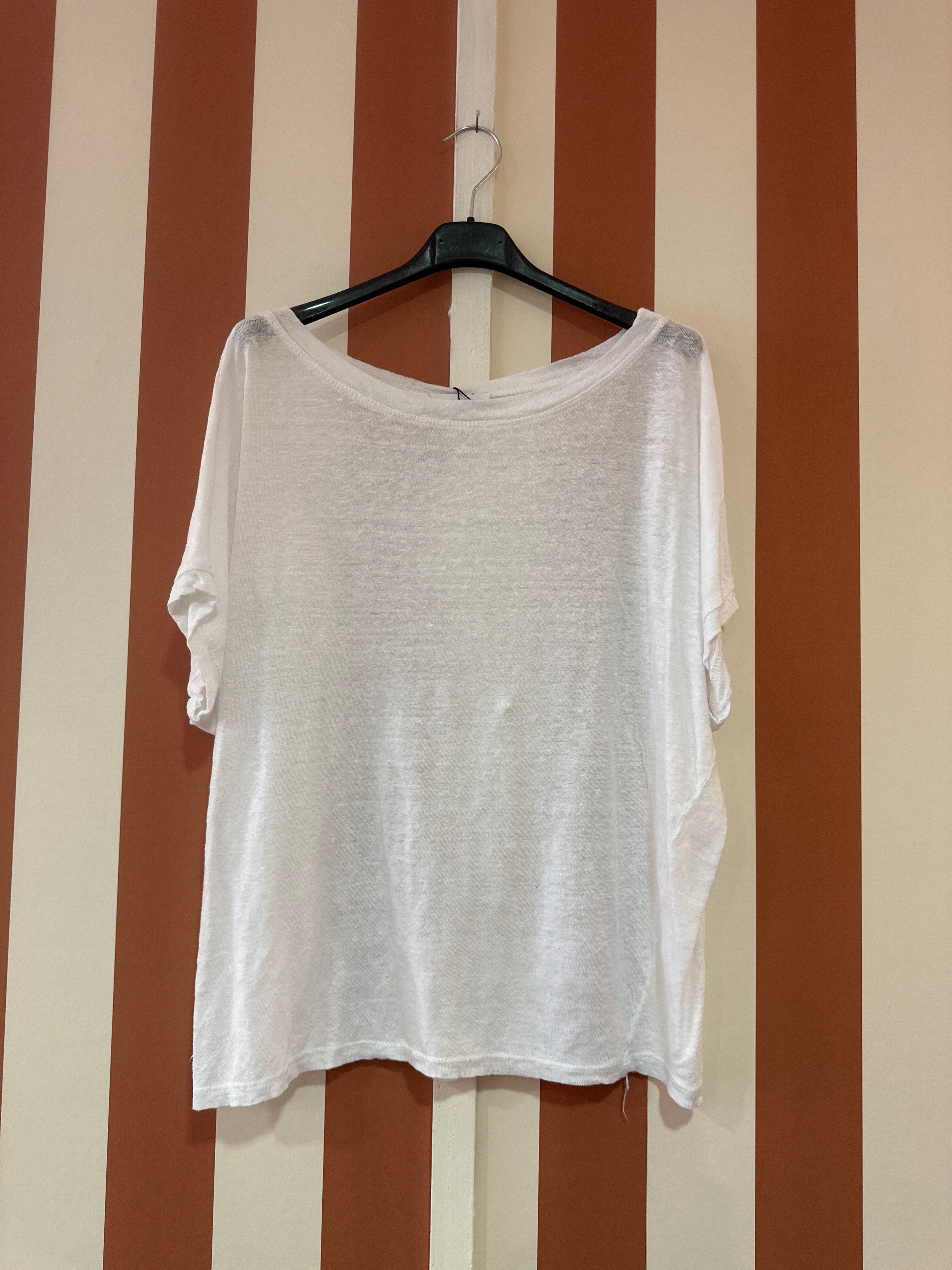 Teeshirt Sonia en lin blanc