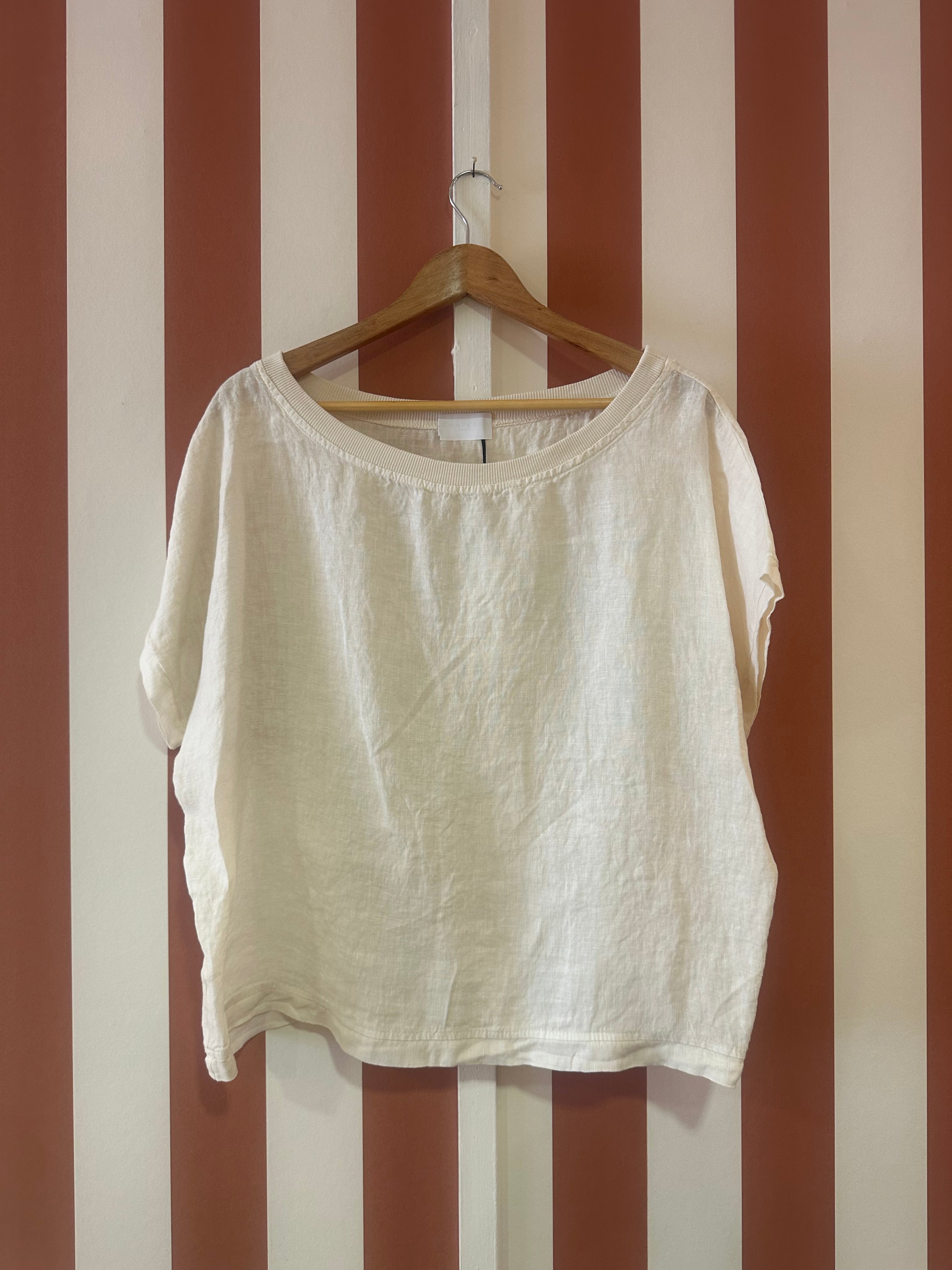 Teeshirt Eole en toile de lin écrue