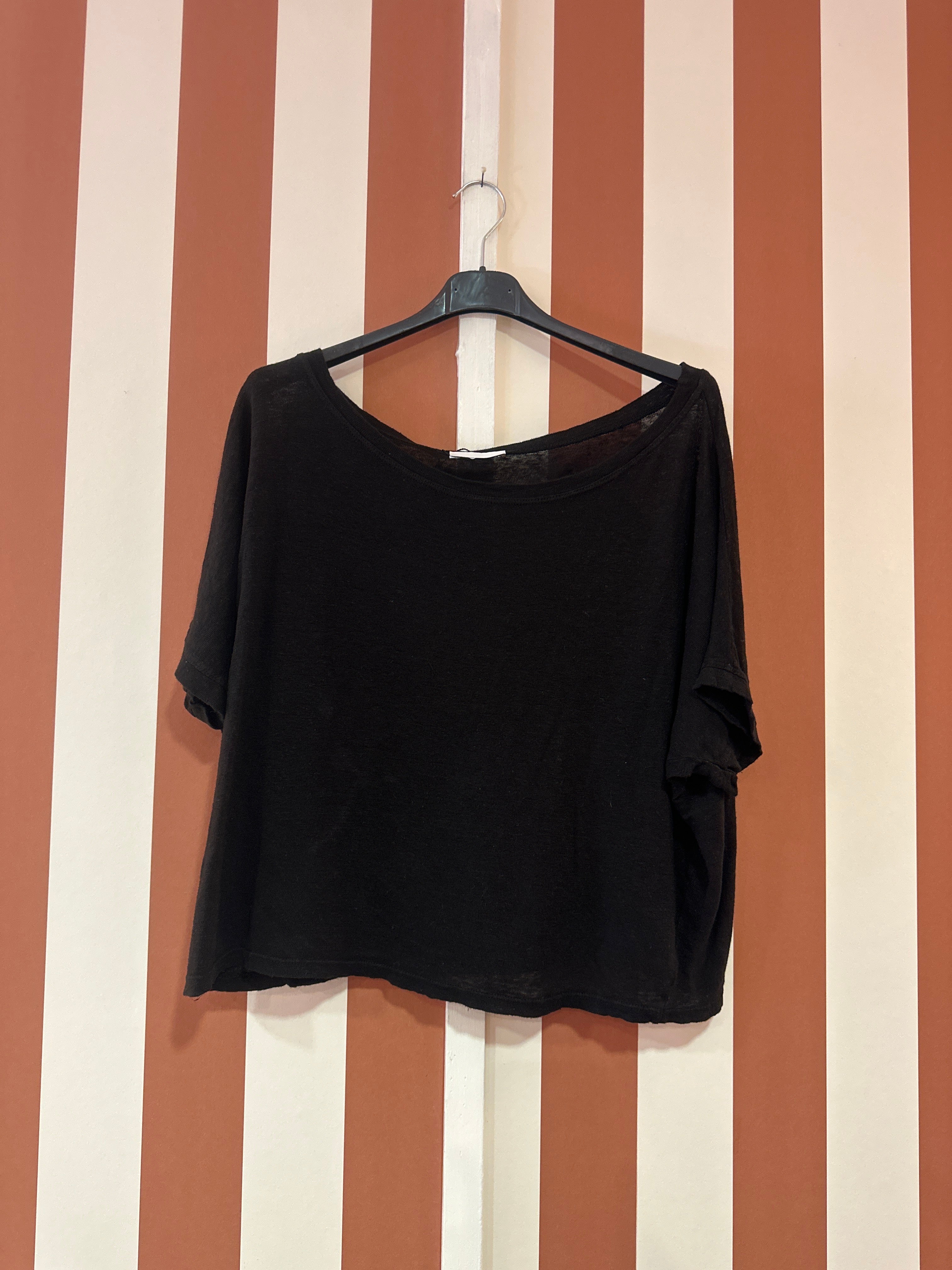 Teeshirt Sonia en lin noir