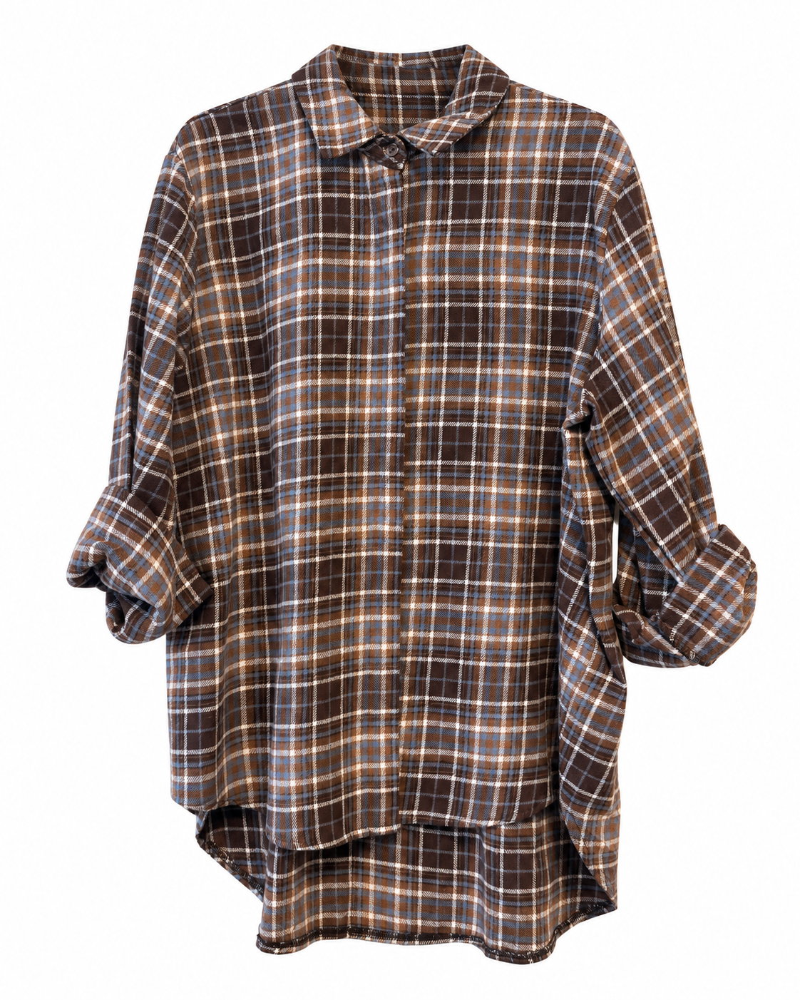 Chemise bûcheron marron bleue