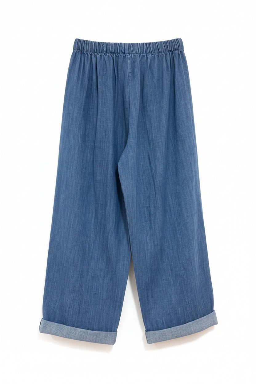 Pantalon flyn en toile denim souple