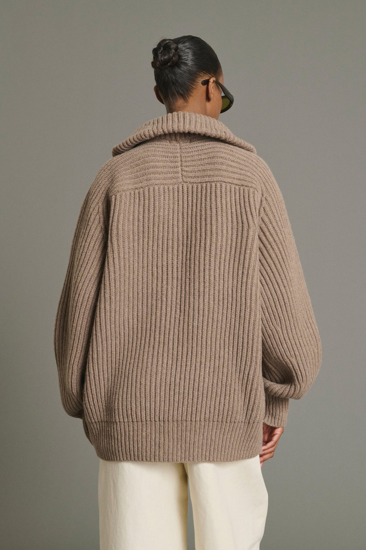 Cardigan oversize en cotes anglaises JASPER Sœur (Copie)