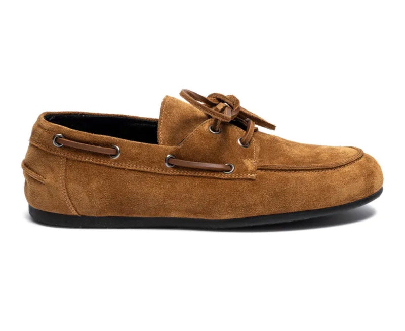 Mocassins bateau camel italien