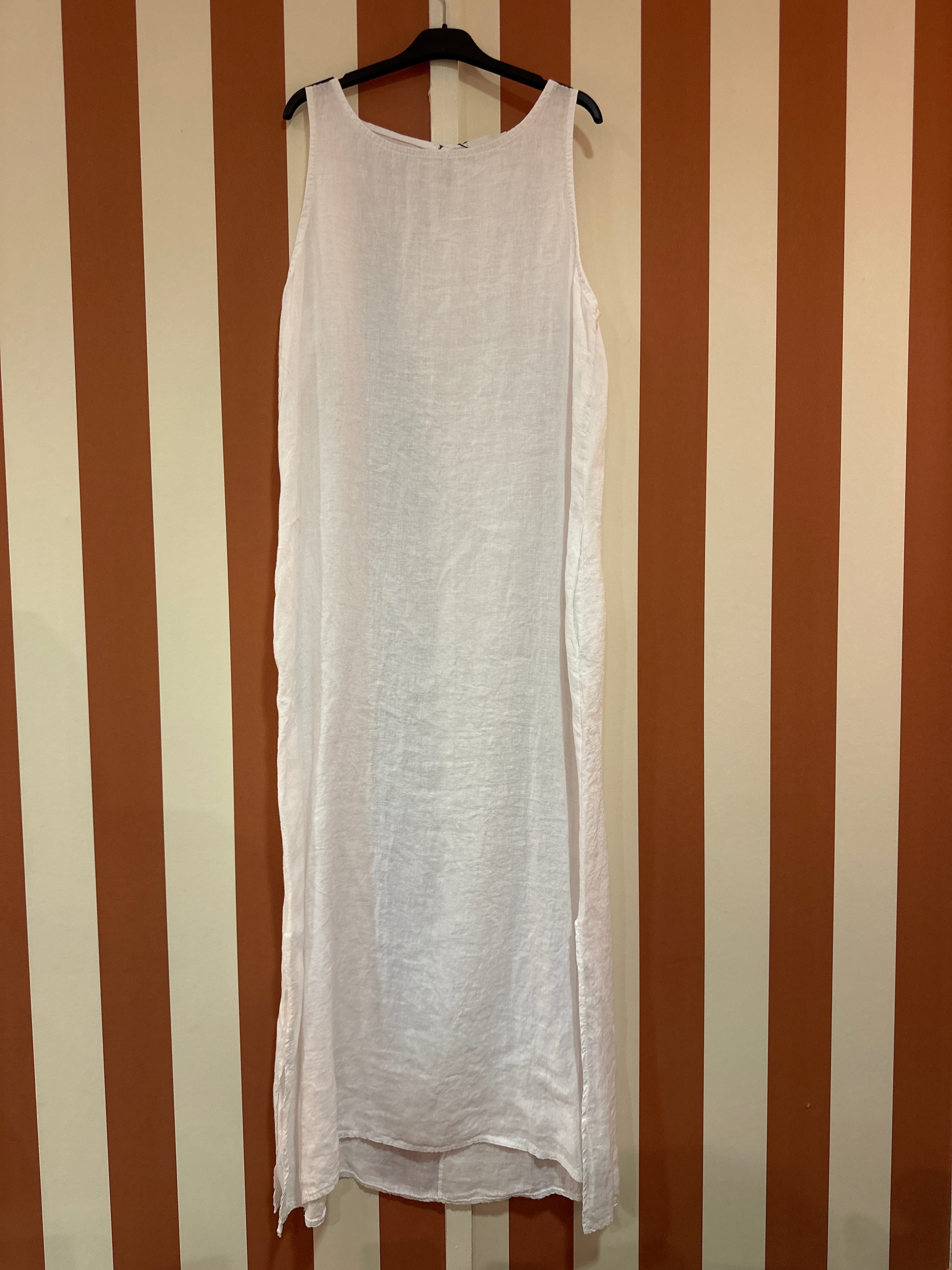 Robe Ysée en lin blanc