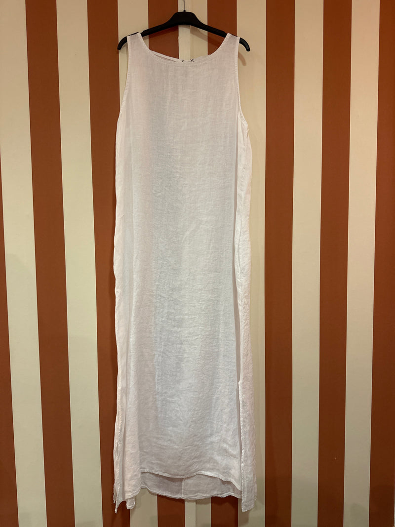 Robe Ysée en lin blanc