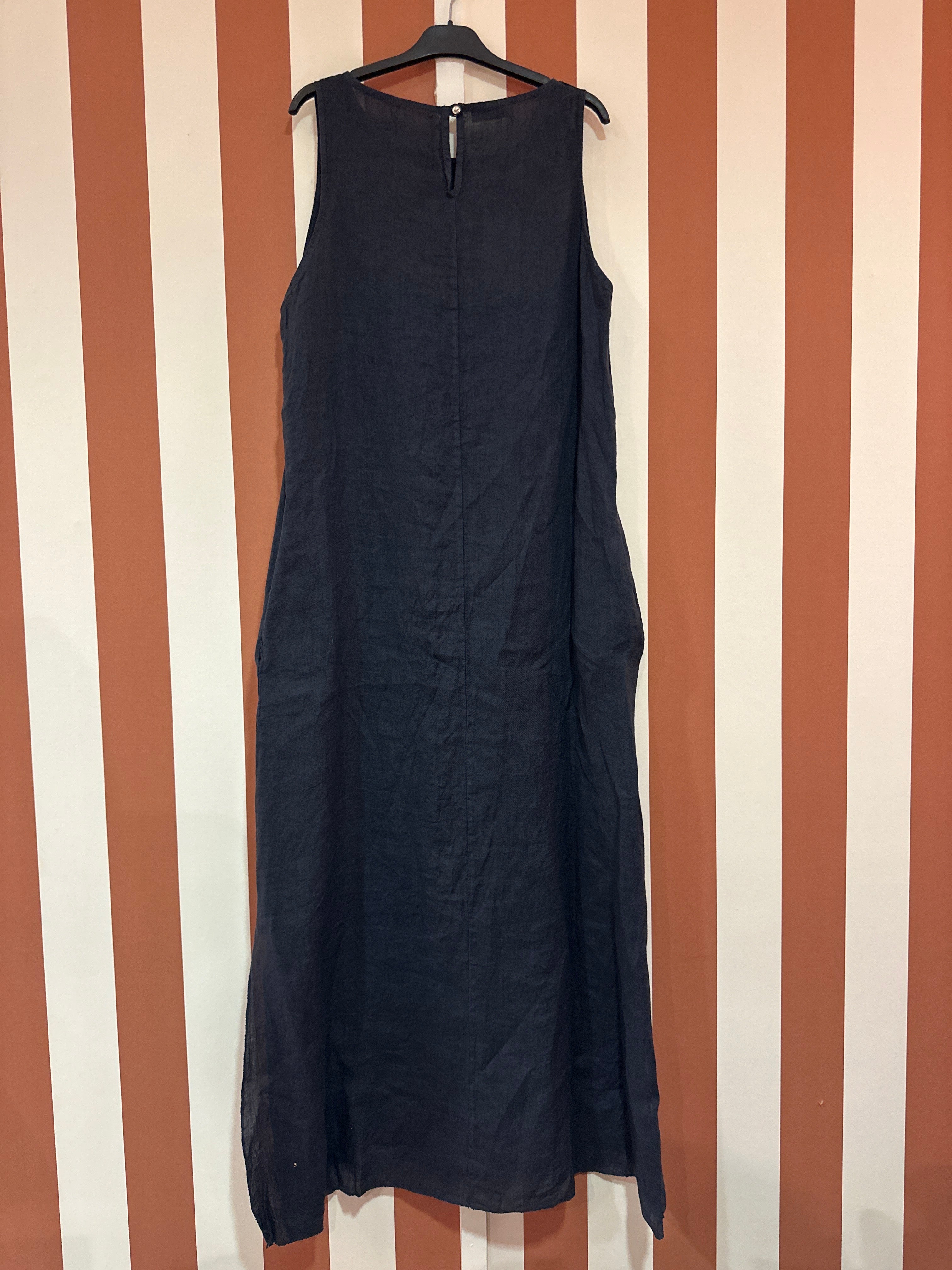 Robe Ysée en lin noir