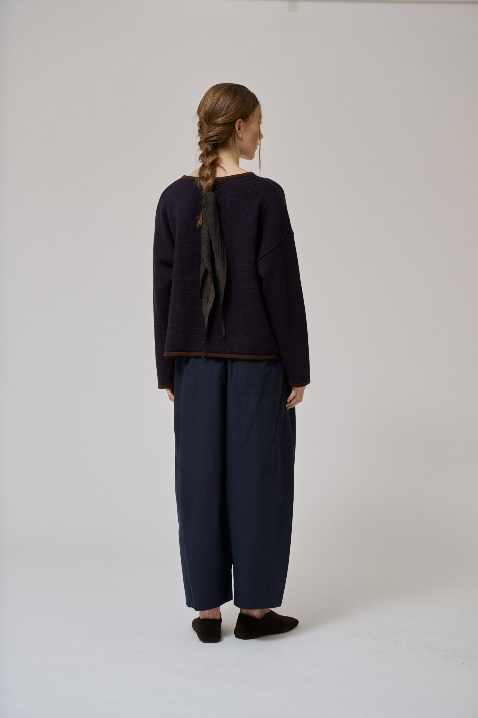 Pantalon Irissa forme ballon en popeline de coton Anne-Mi