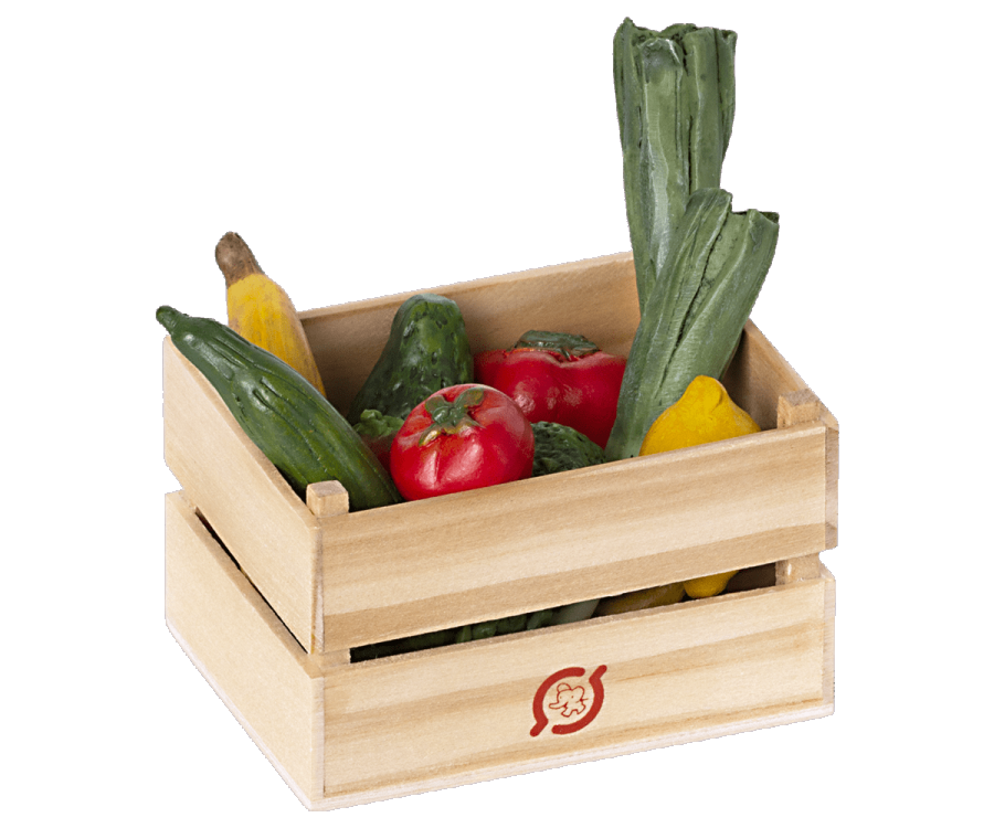 Caisse fruits et légumes miniatures Maileg