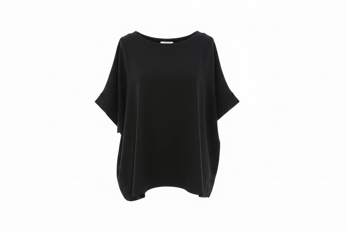 Top fluide Iris bleu nuit
