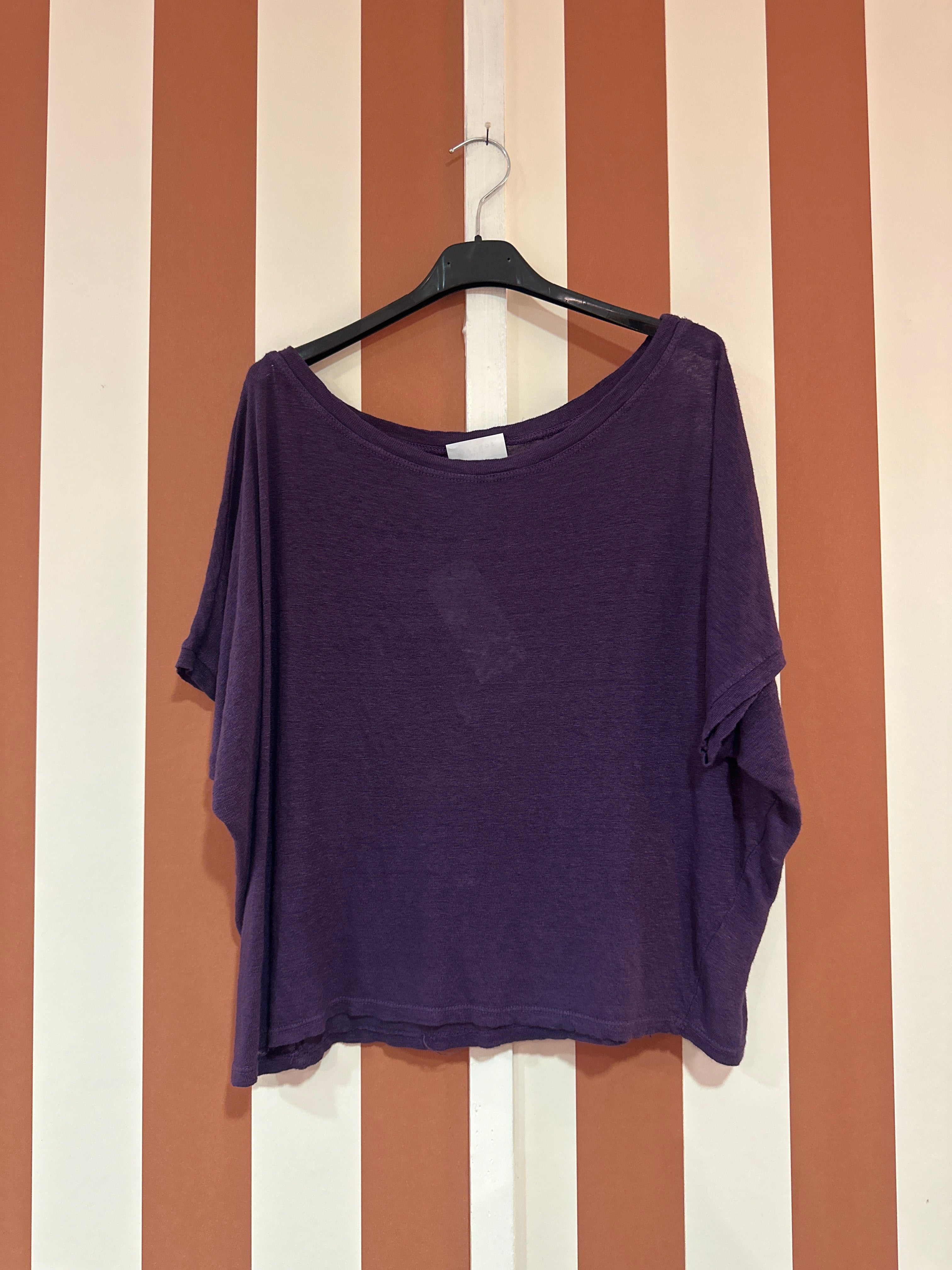 Teeshirt Sonia en lin violet