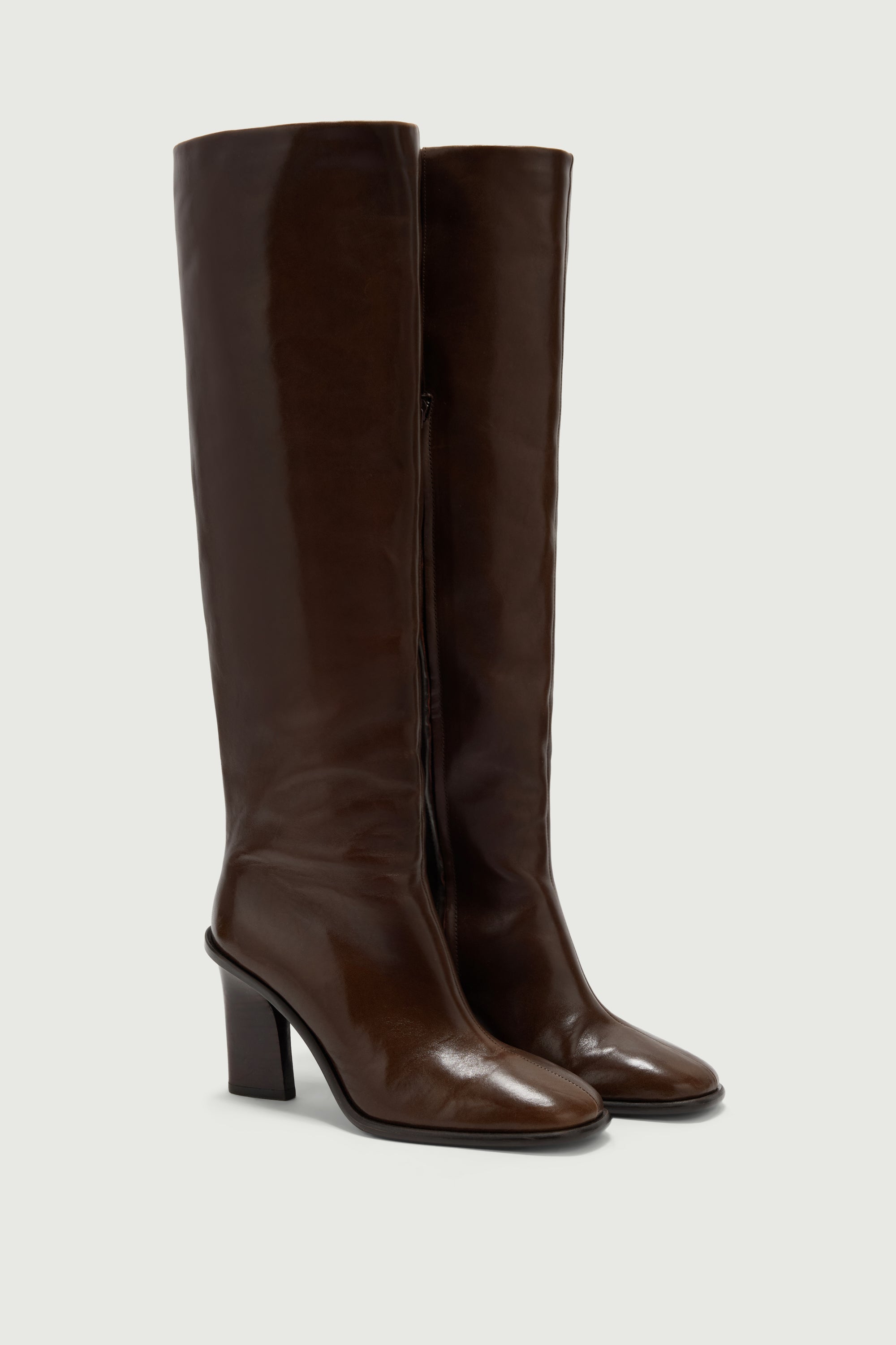 Bottes à couture centrale en cuir LIVIA Sœur