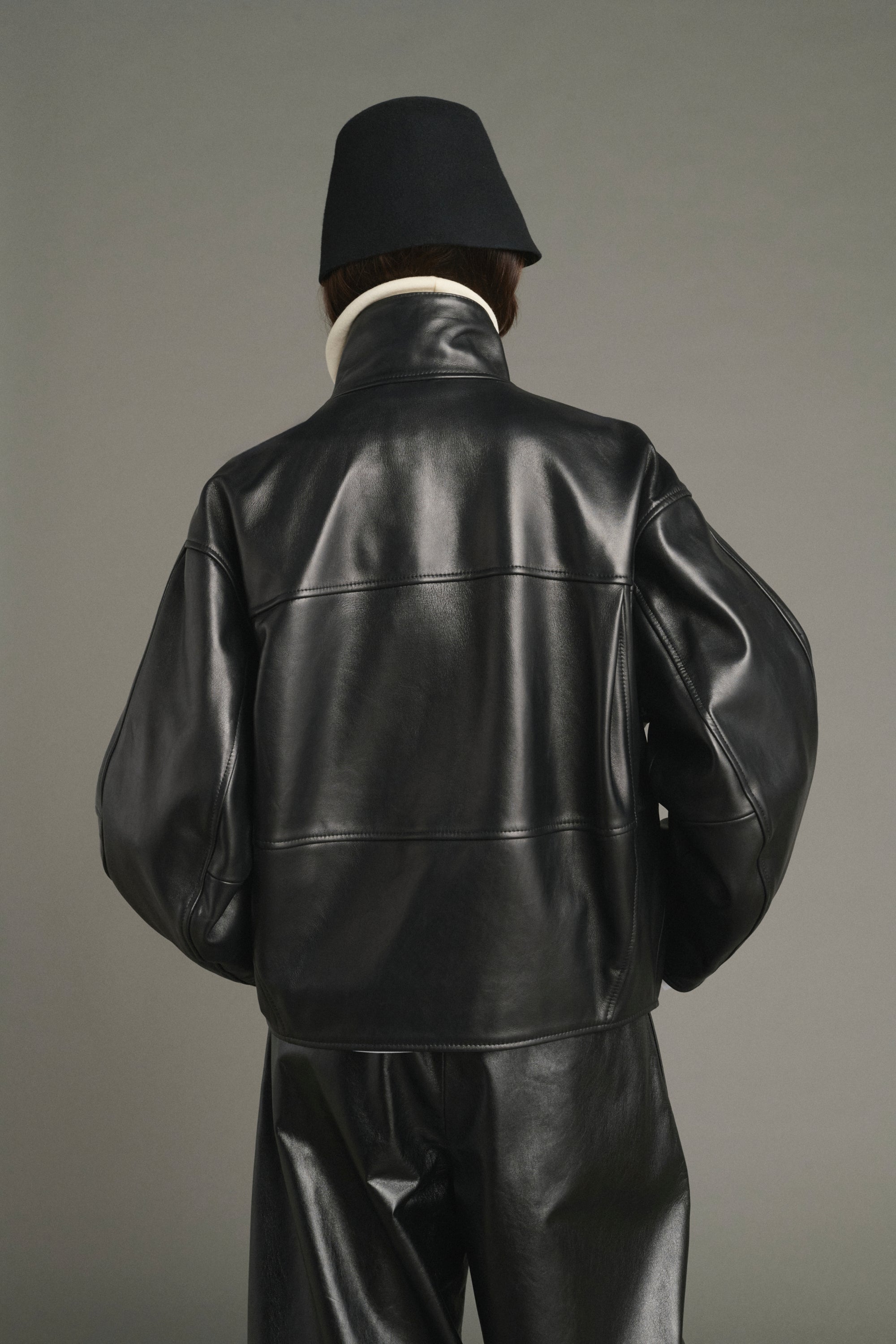 Veste en cuir souple GAMMA Sœur